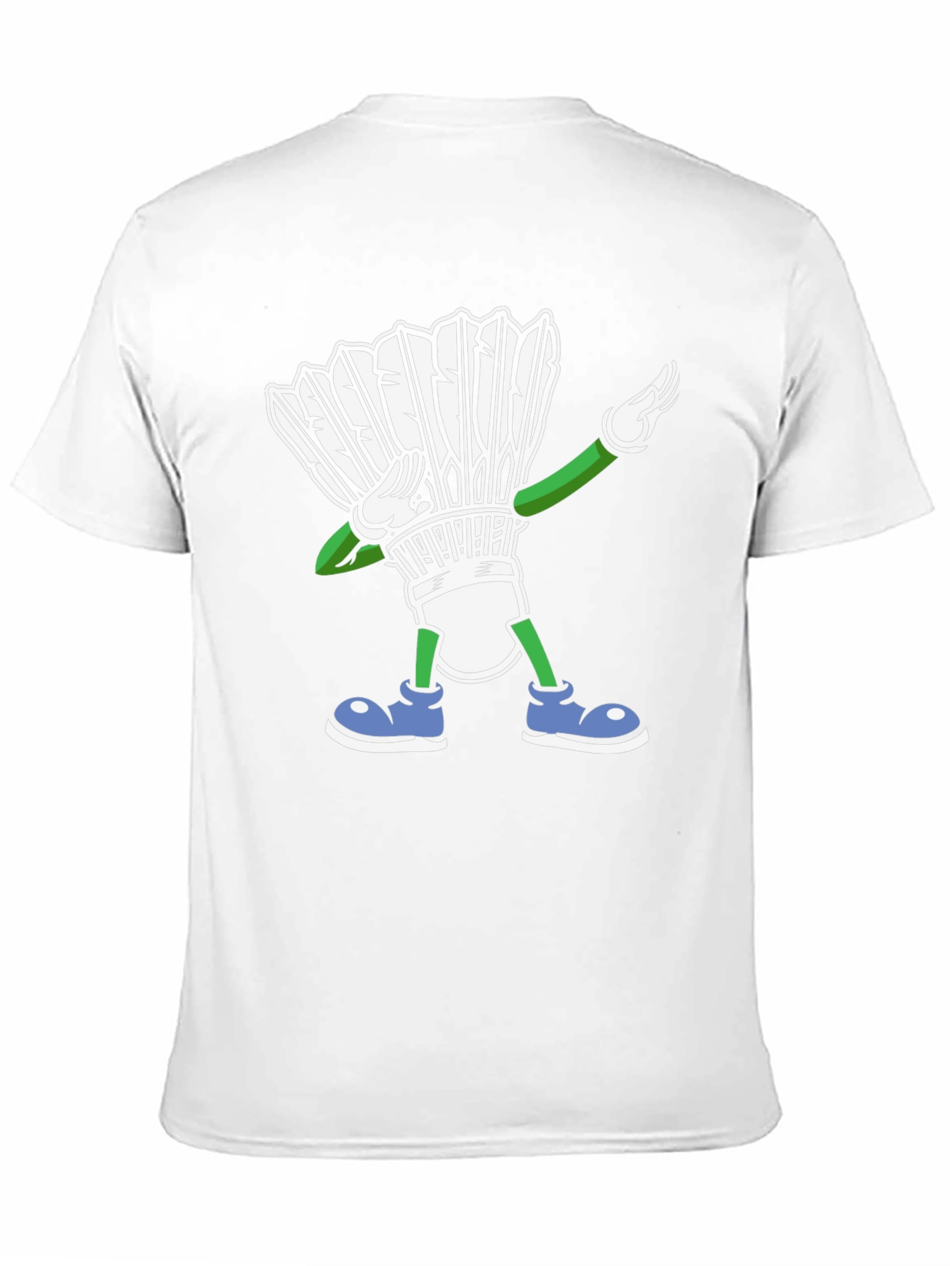 Dabbing Shuttlecock T-Shirt Badminton