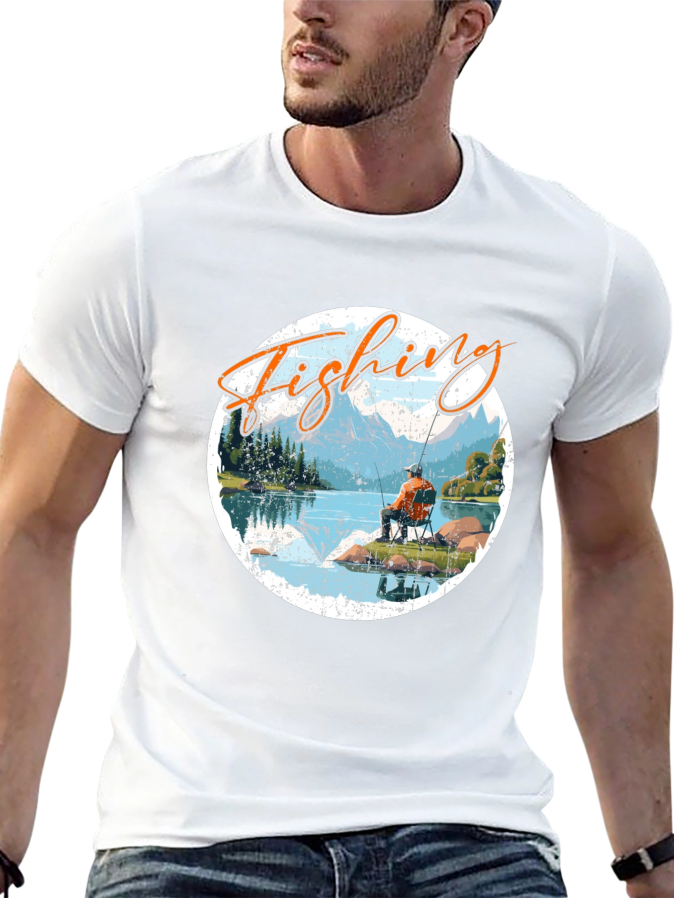 Fishing Graphic Tee - Outdoor Adventure T-Shirt