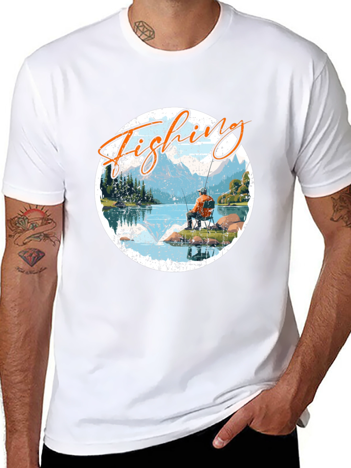 Fishing Graphic Tee - Outdoor Adventure T-Shirt