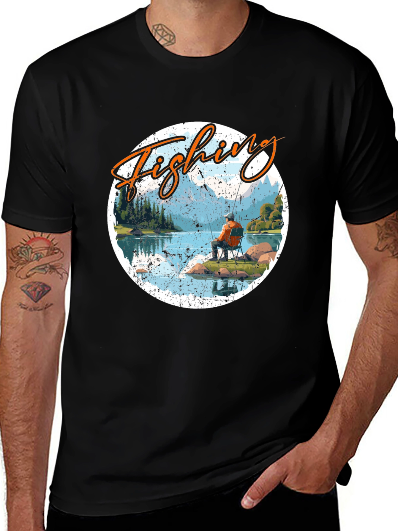 Fishing Graphic Tee - Outdoor Adventure T-Shirt