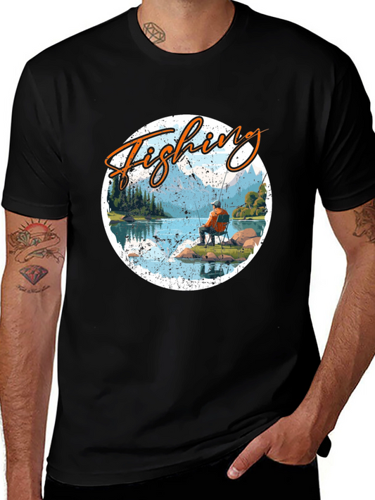 Fishing Graphic Tee - Outdoor Adventure T-Shirt