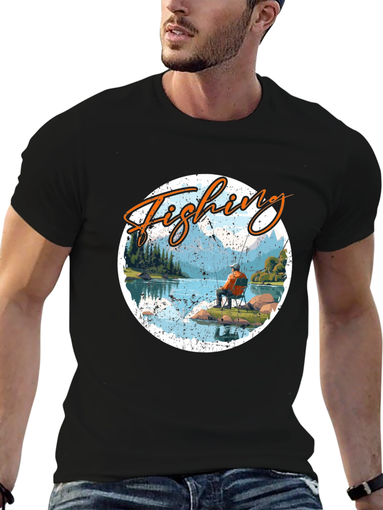 Fishing Graphic Tee - Outdoor Adventure T-Shirt