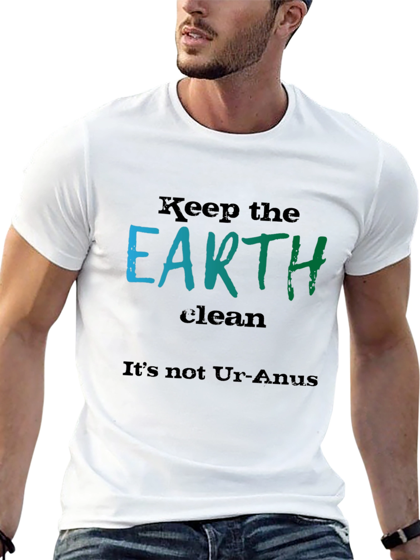 Keep the Earth Clean Black T-Shirt