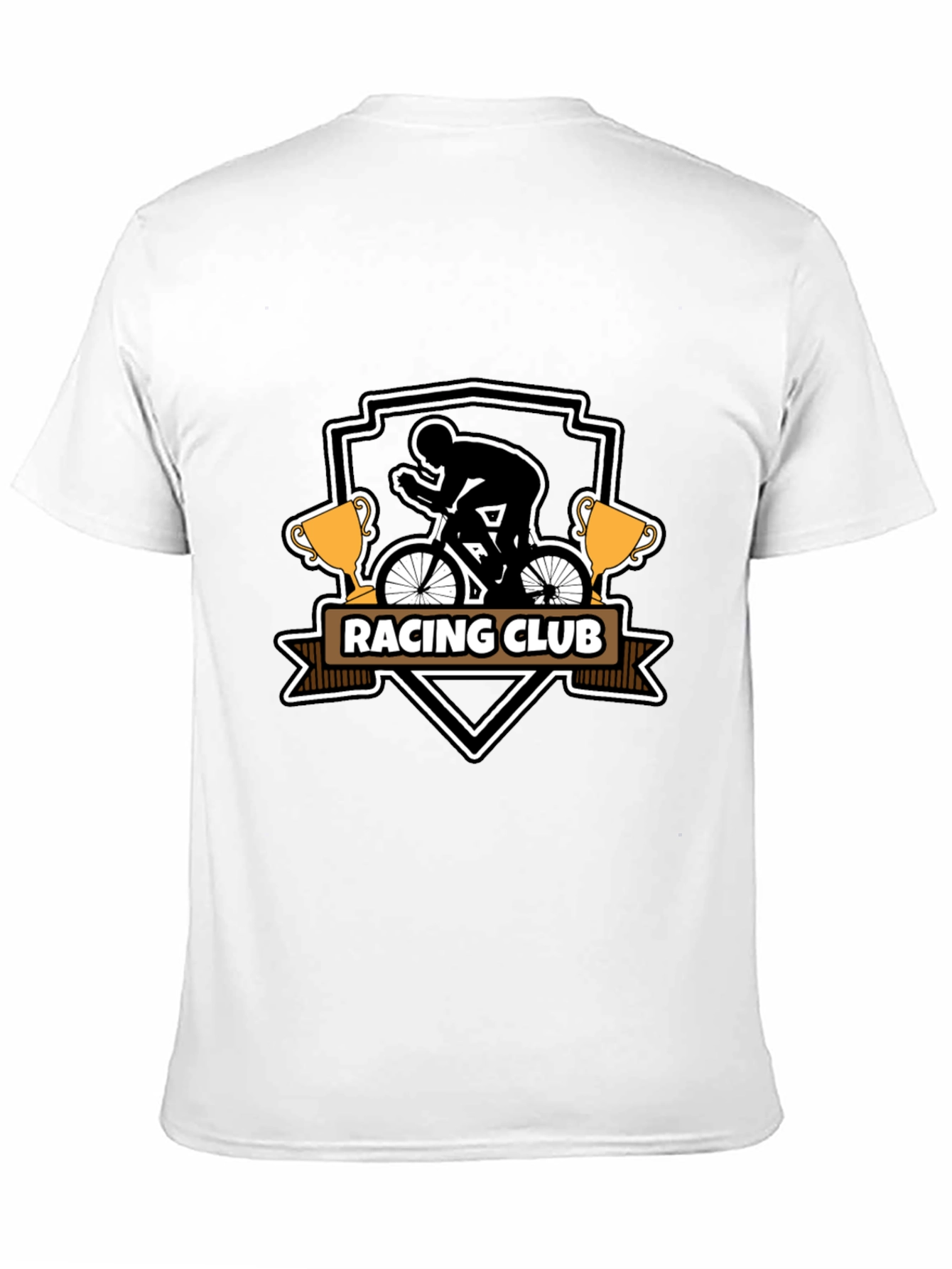 Mens Black Racing Club Graphic Tee