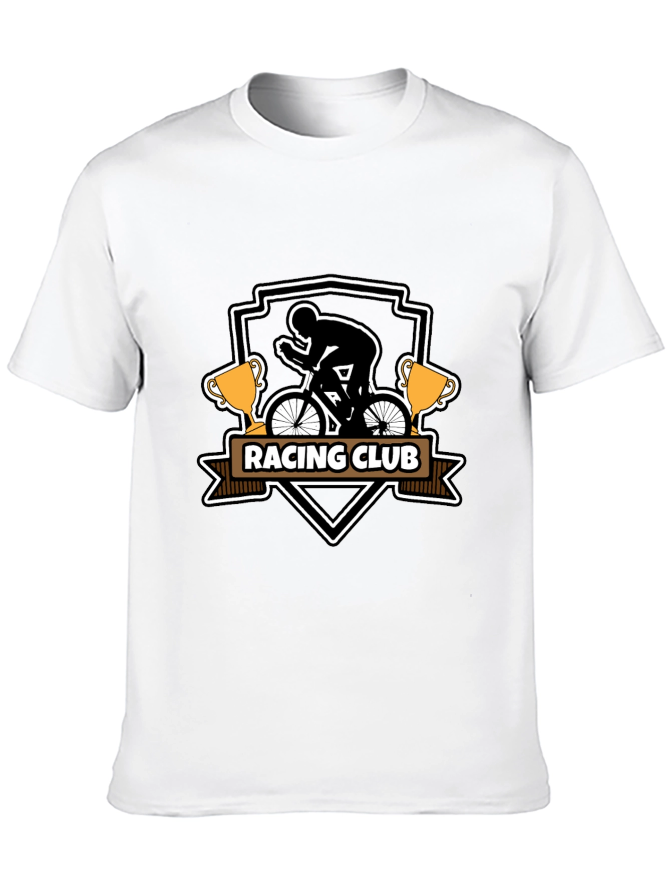Mens Black Racing Club Graphic Tee