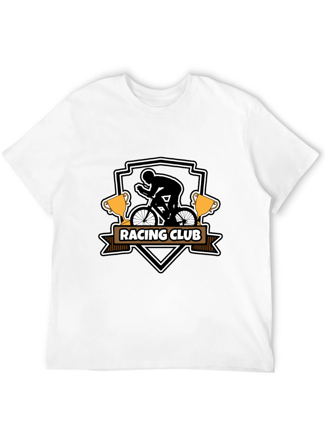 Mens Black Racing Club Graphic Tee