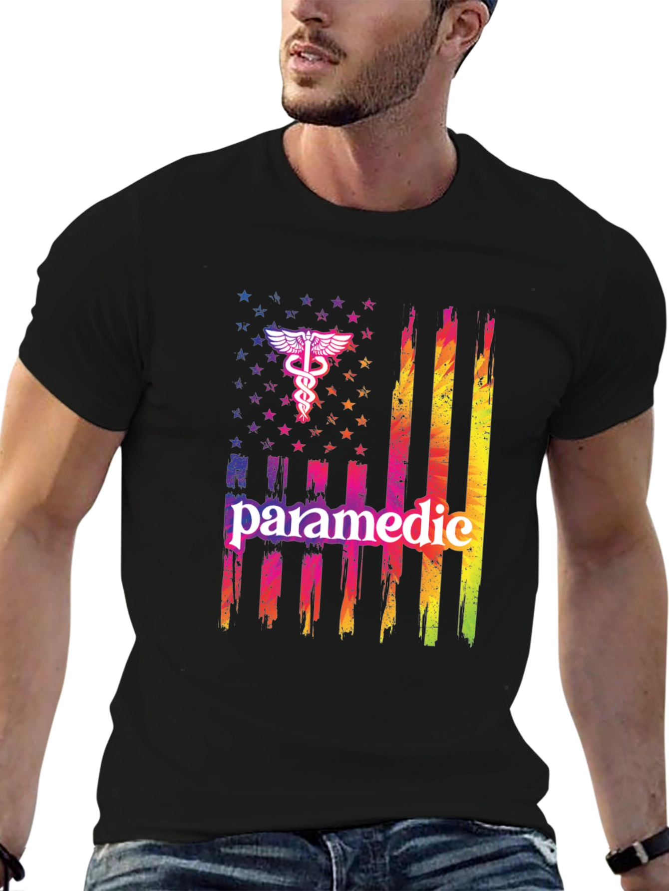 Paramedic American Flag T-Shirt