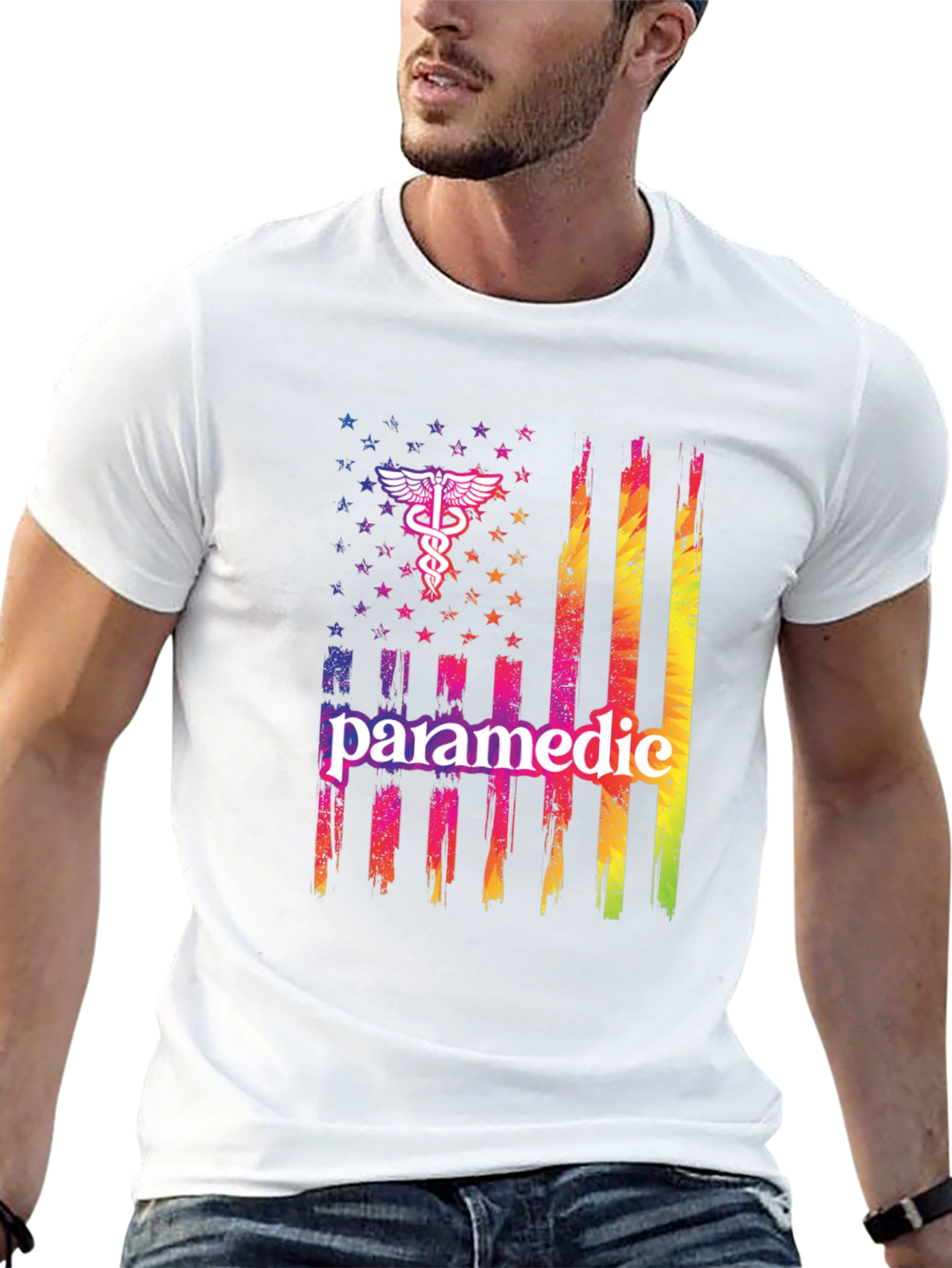 Paramedic American Flag T-Shirt