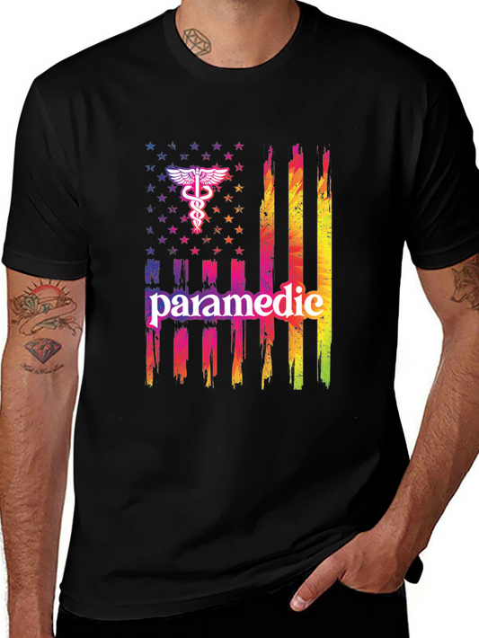 Paramedic American Flag T-Shirt
