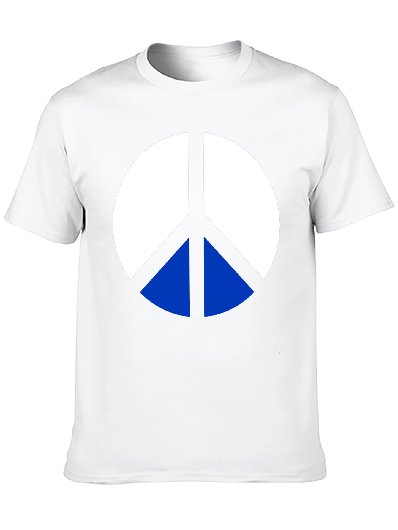 Peace Symbol Graphic Tee - Mens Black Cotton T-Shirt