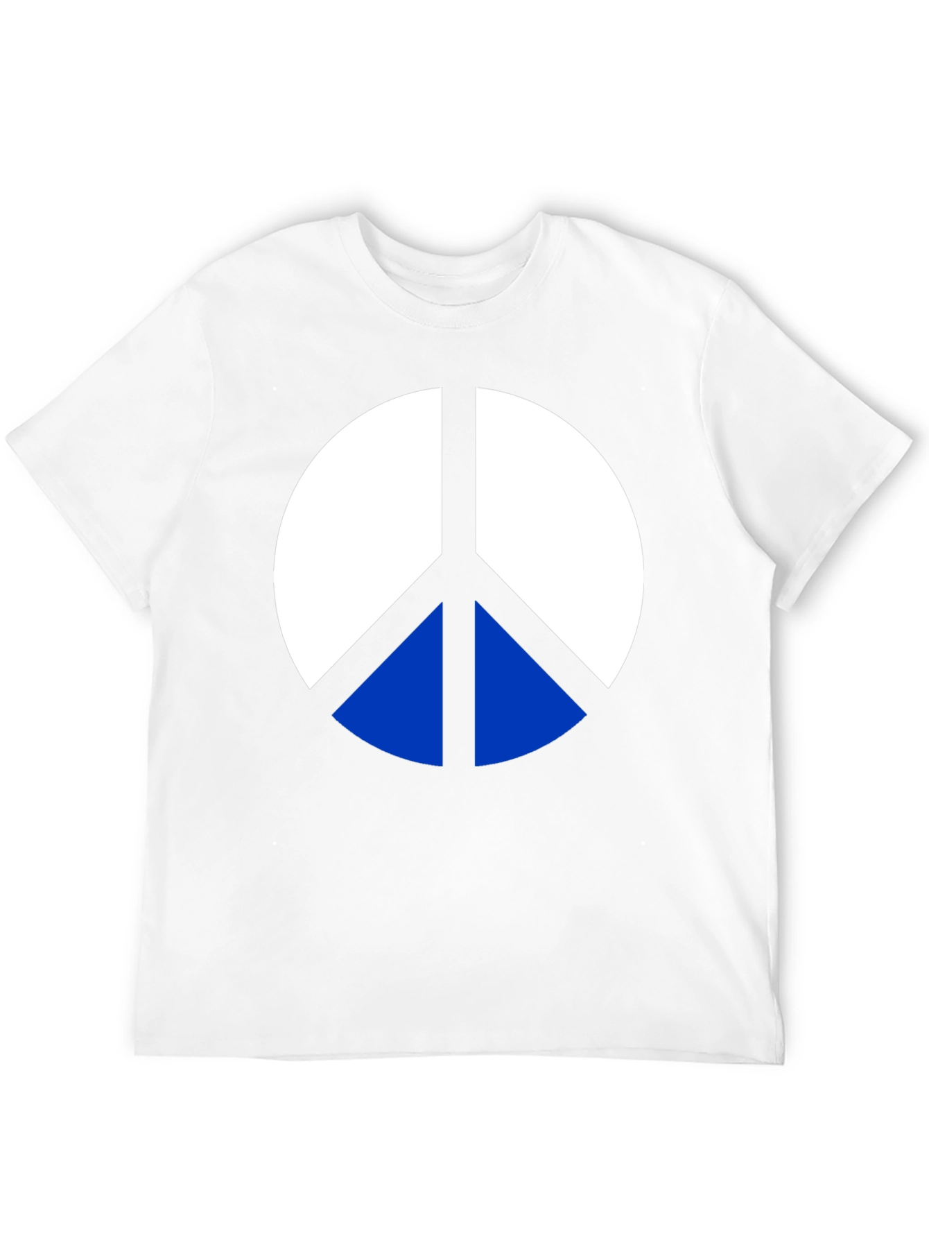 Peace Symbol Graphic Tee - Mens Black Cotton T-Shirt