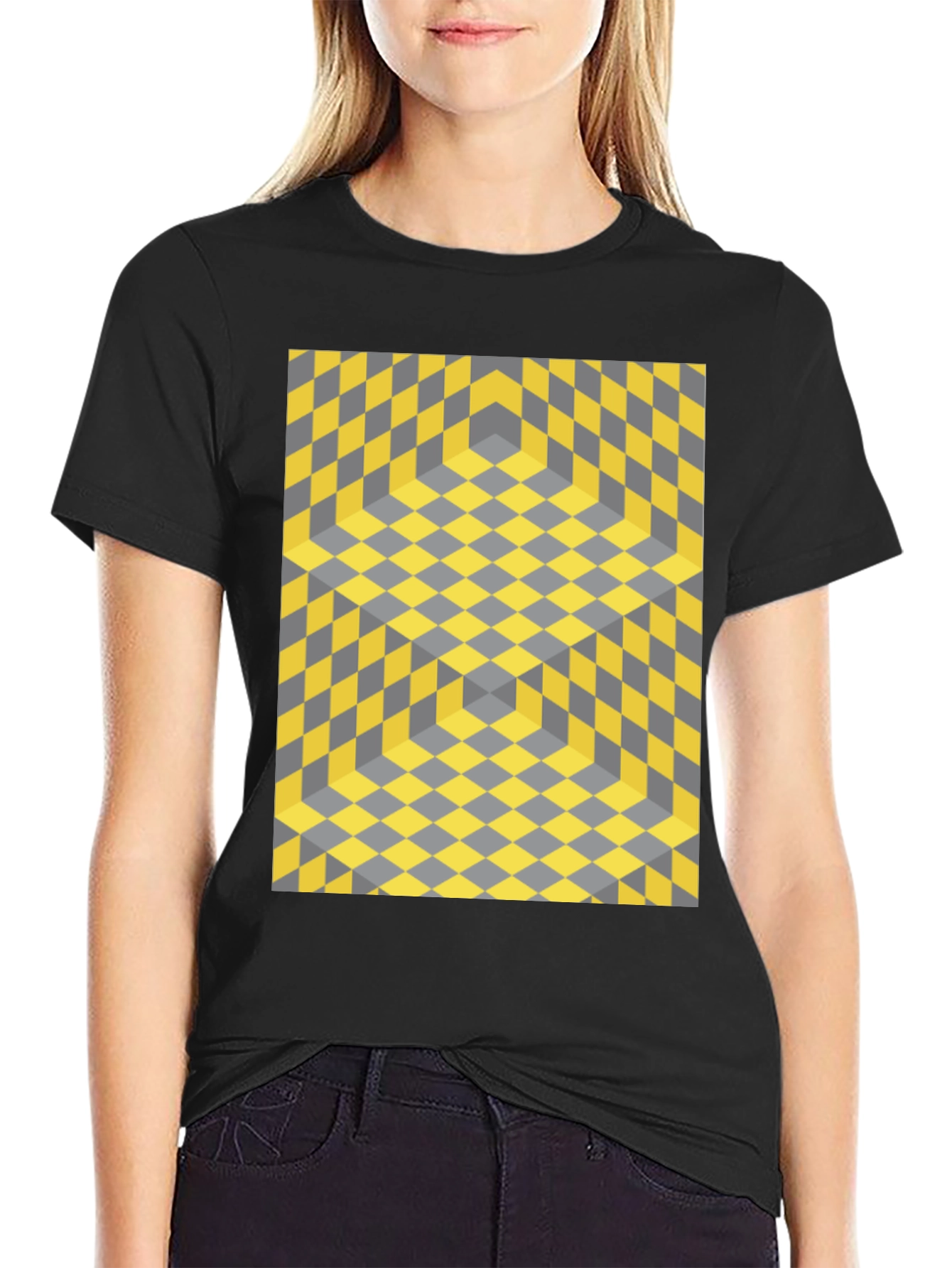 Geometric Illusion T-Shirt