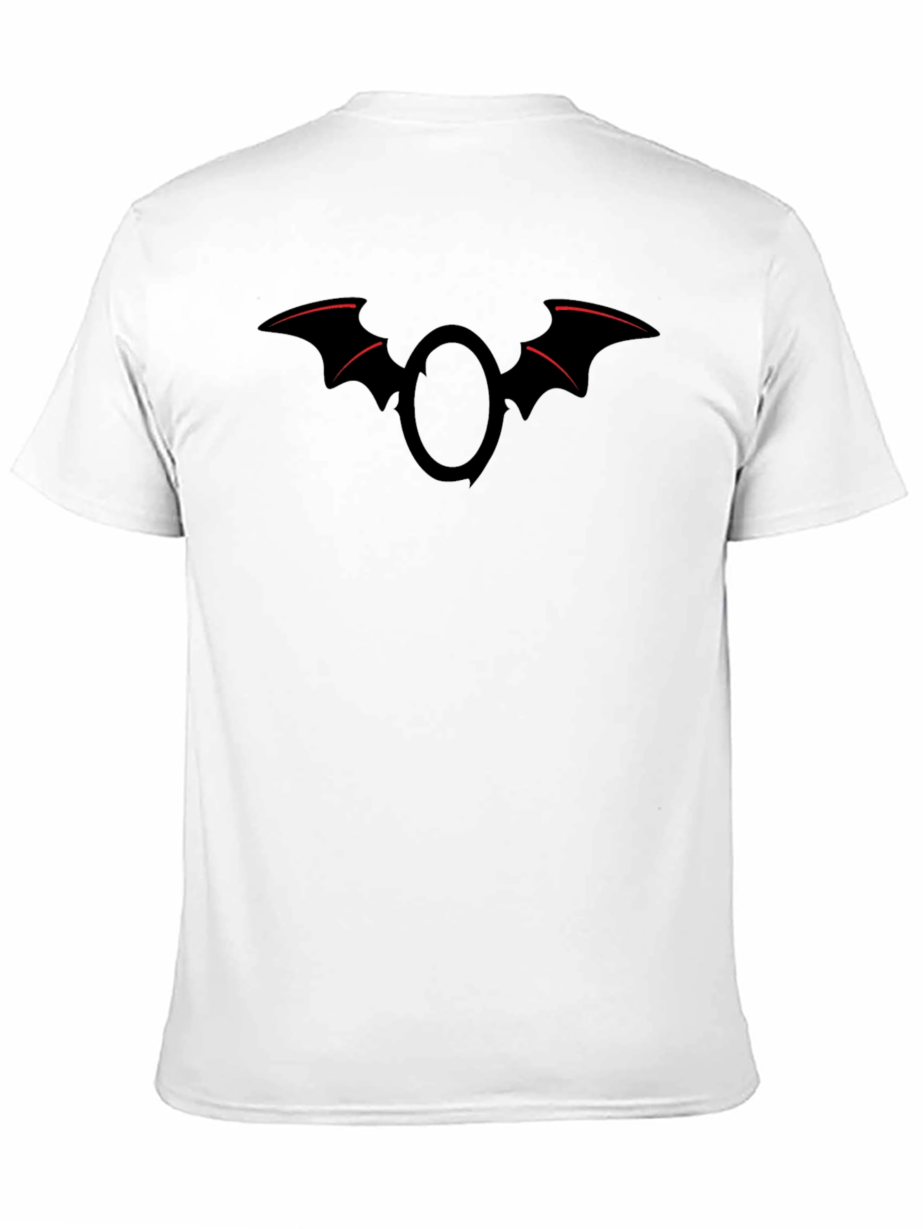 Bat Wing Emblem Graphic Tee - Black