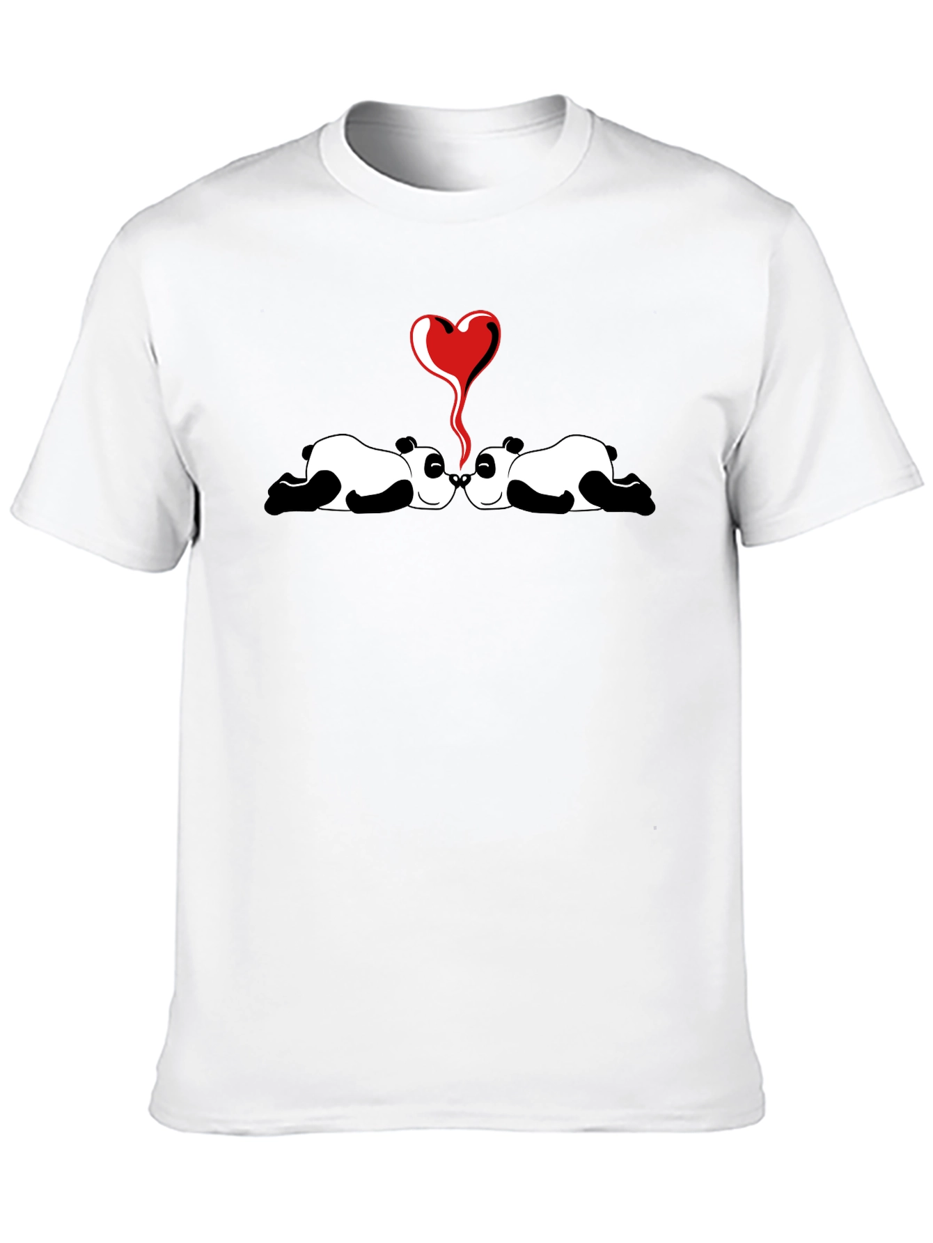 Panda Love Graphic Tee - Cute and Comfortable