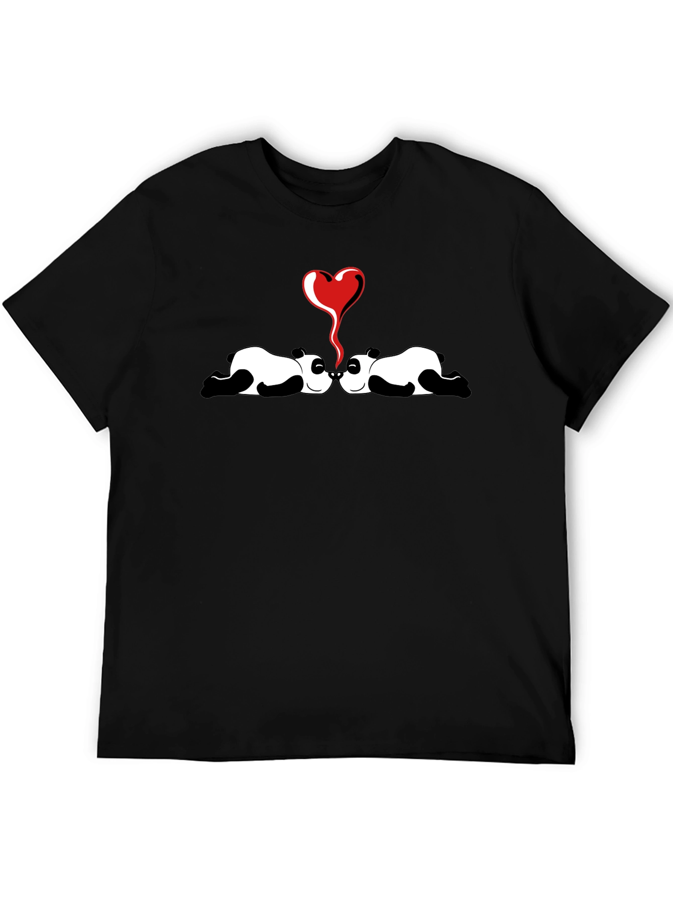 Panda Love Graphic Tee - Cute and Comfortable