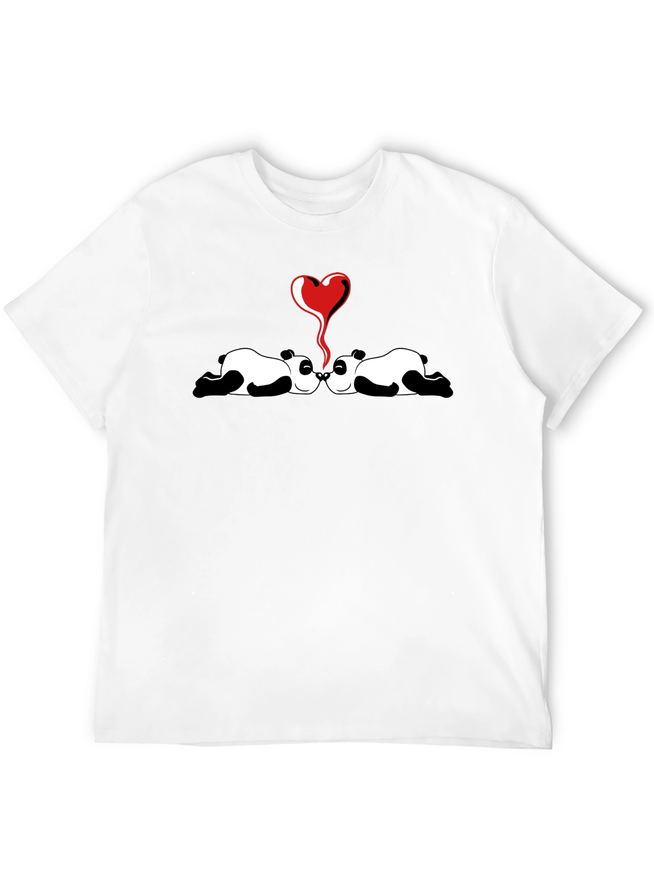 Panda Love Graphic Tee - Cute and Comfortable