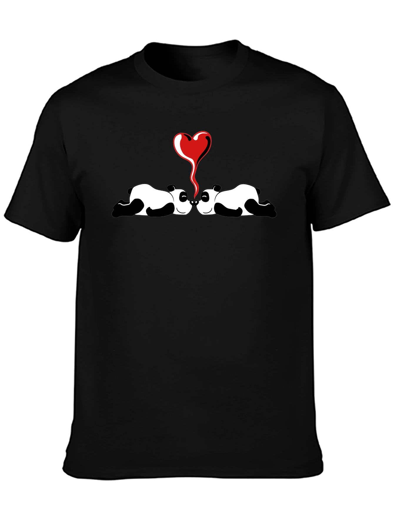Panda Love Graphic Tee - Cute and Comfortable