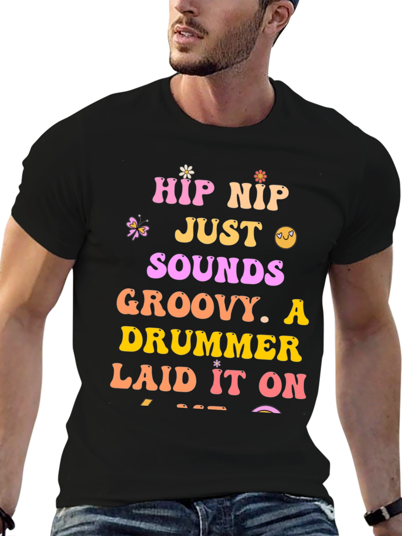 Groovy Drummer Graphic Tee