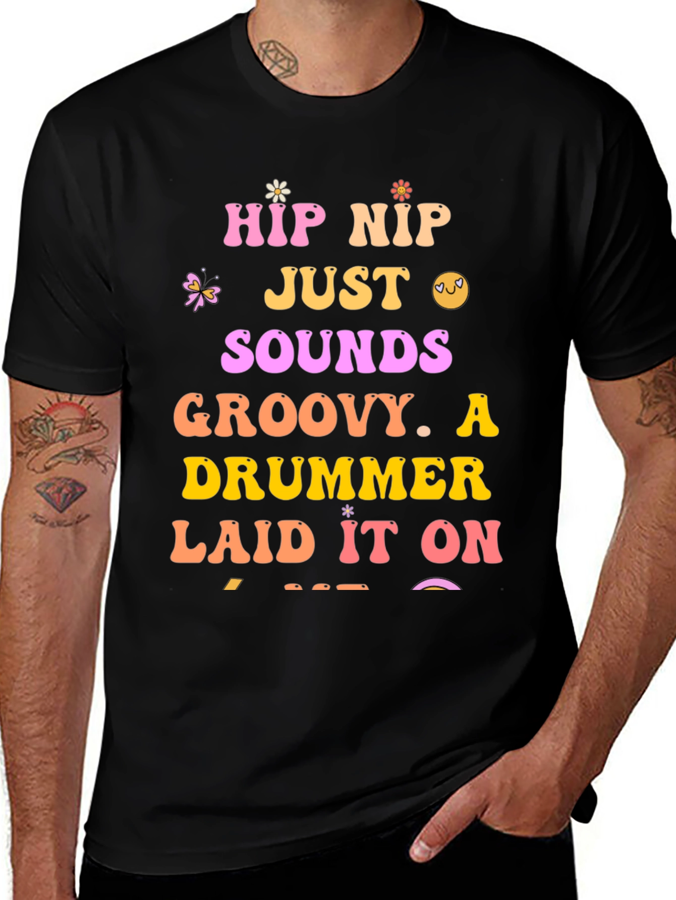 Groovy Drummer Graphic Tee