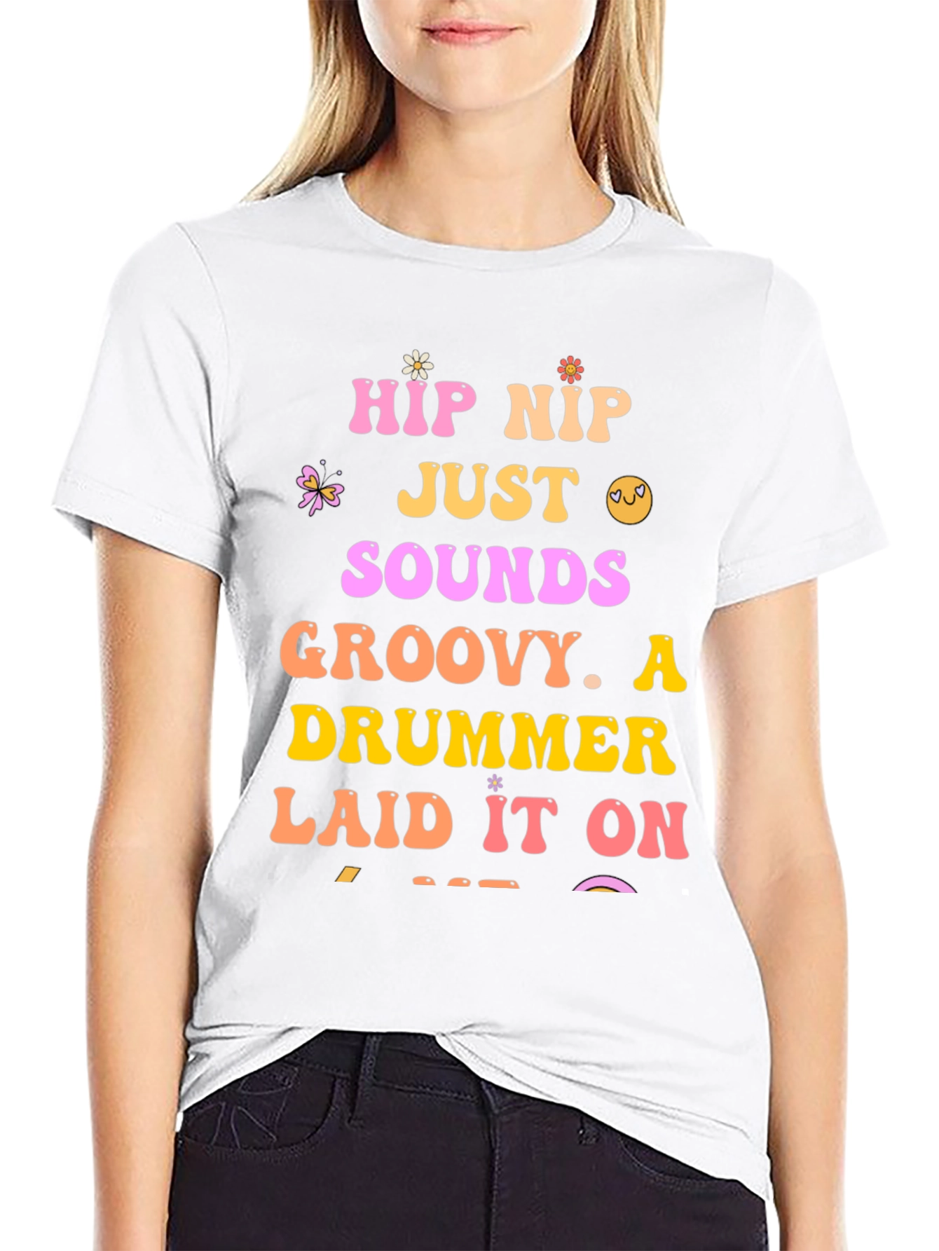 Groovy Drummer Graphic Tee