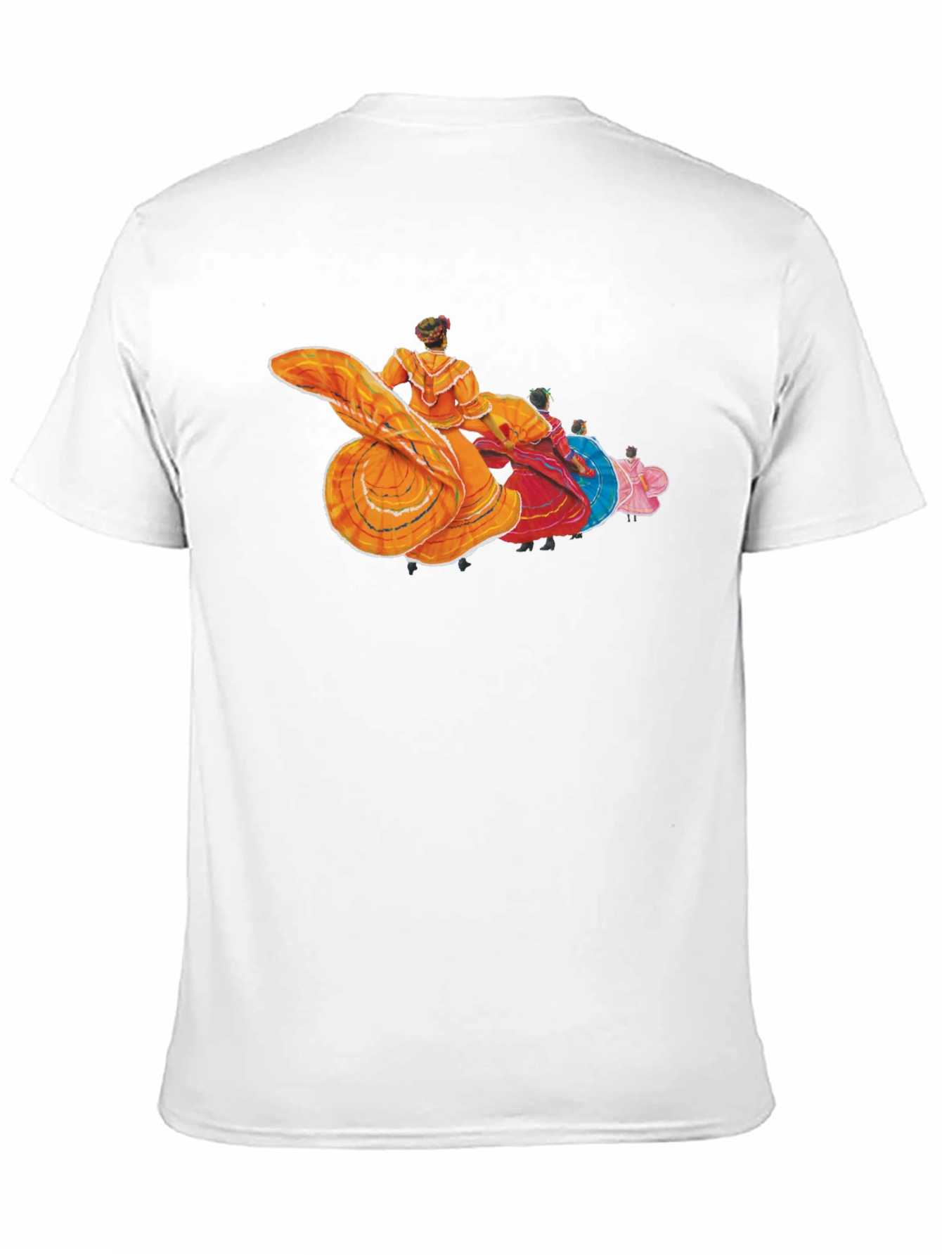 Dancing Ladies Graphic Tee - Black Cotton T-Shirt