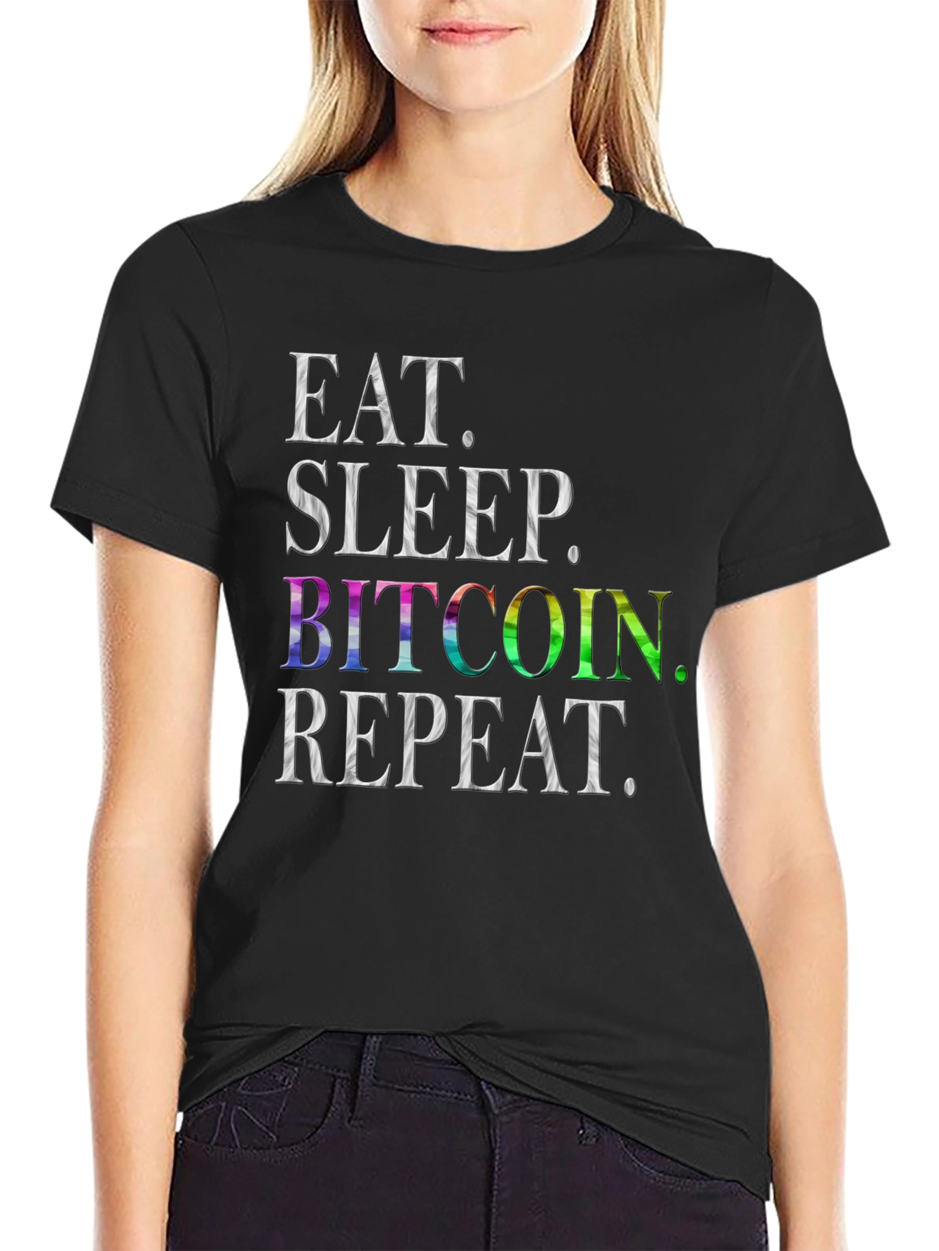 Eat Sleep Bitcoin Repeat Graphic Tee