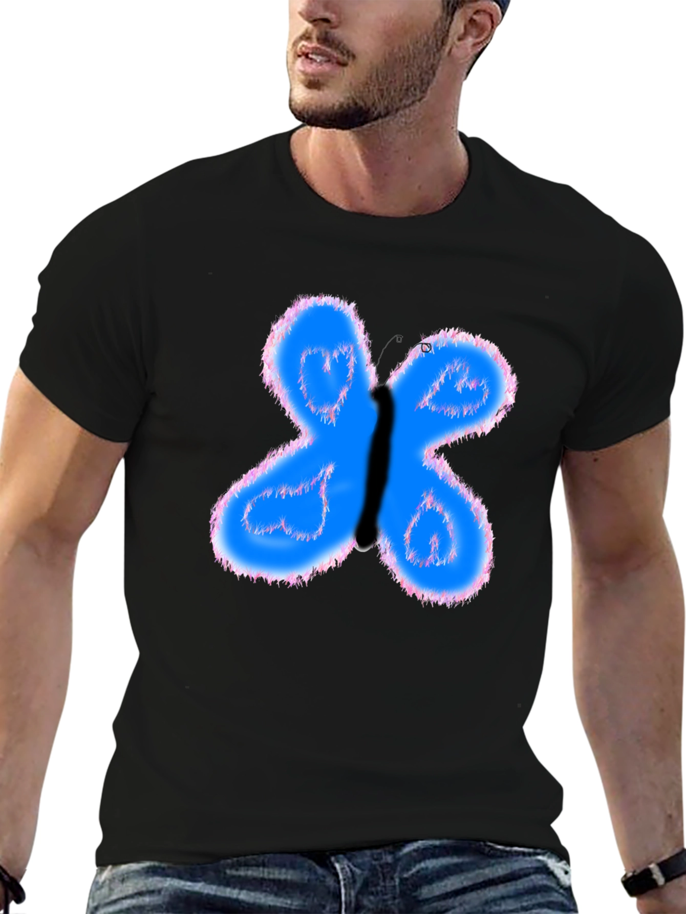 Butterfly Heart Graphic Tee - Soft Cotton Comfort