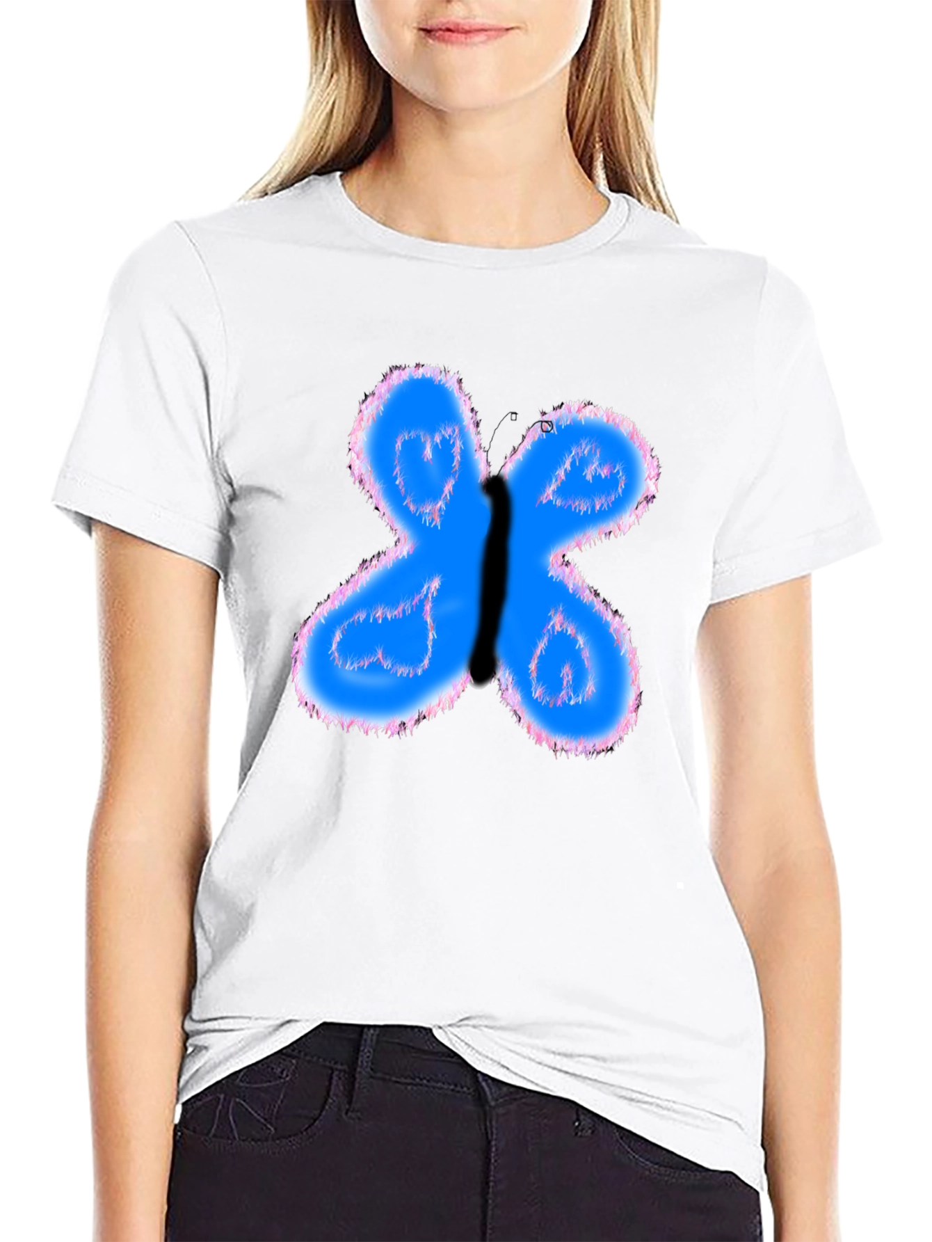 Butterfly Heart Graphic Tee - Soft Cotton Comfort