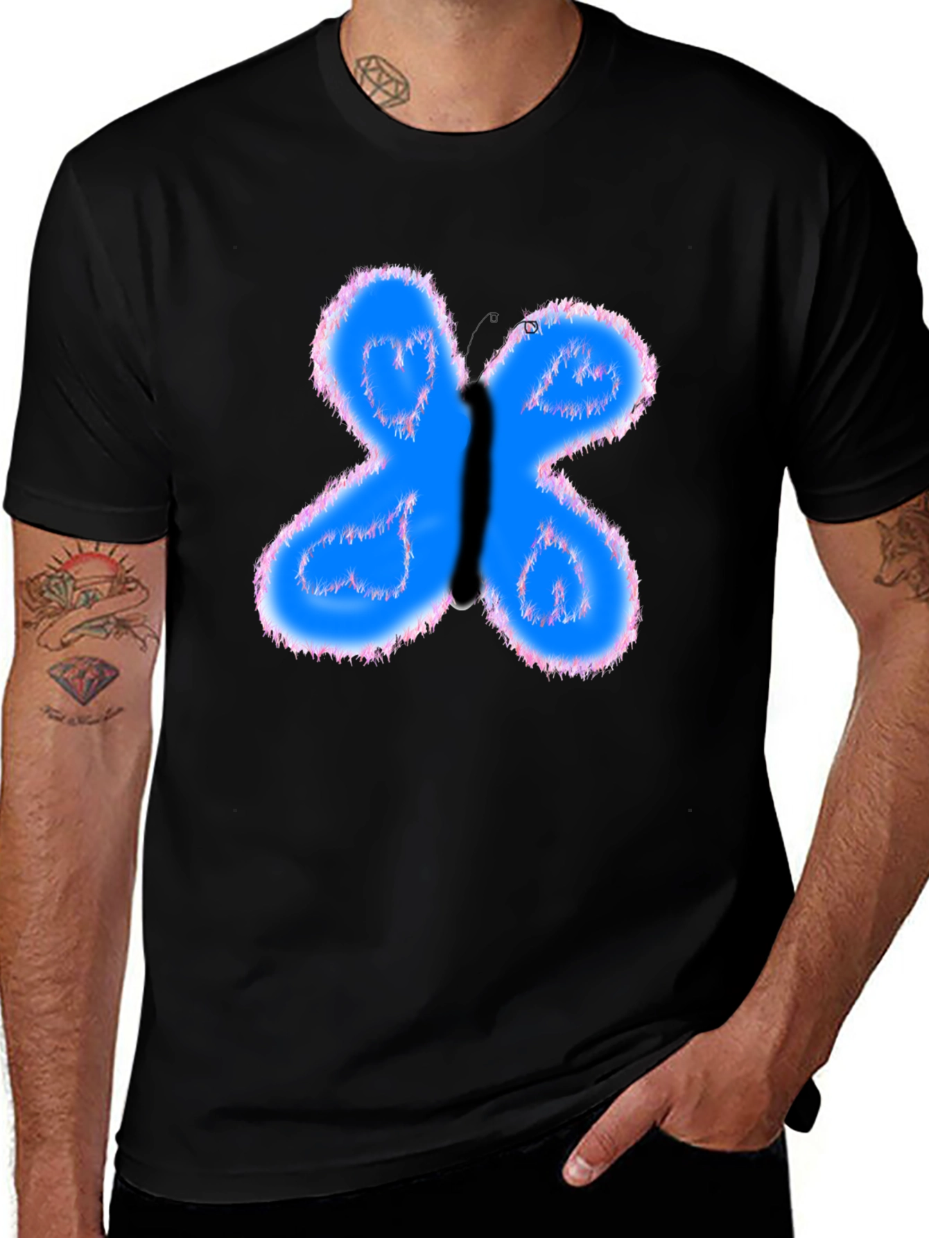 Butterfly Heart Graphic Tee - Soft Cotton Comfort