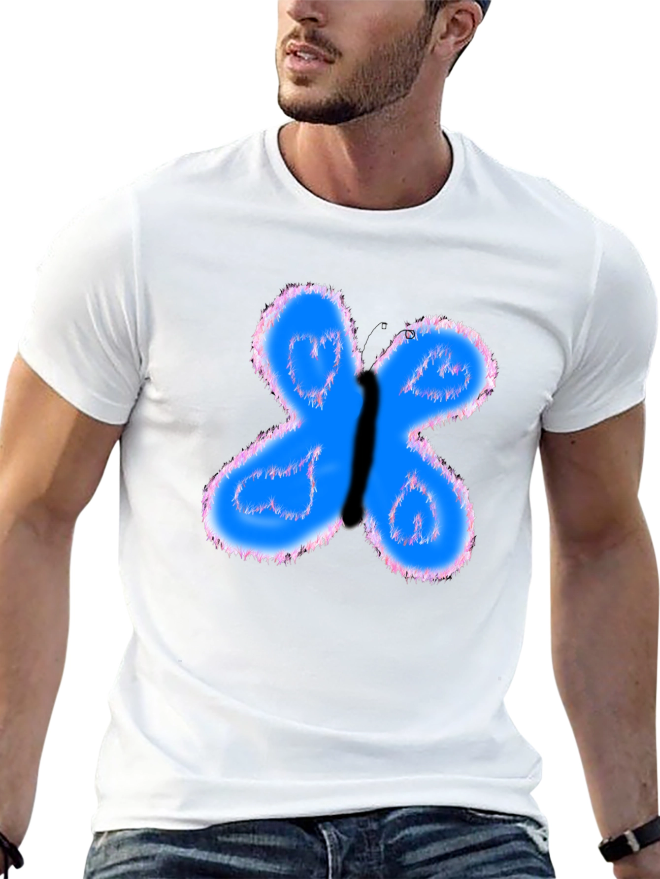 Butterfly Heart Graphic Tee - Soft Cotton Comfort