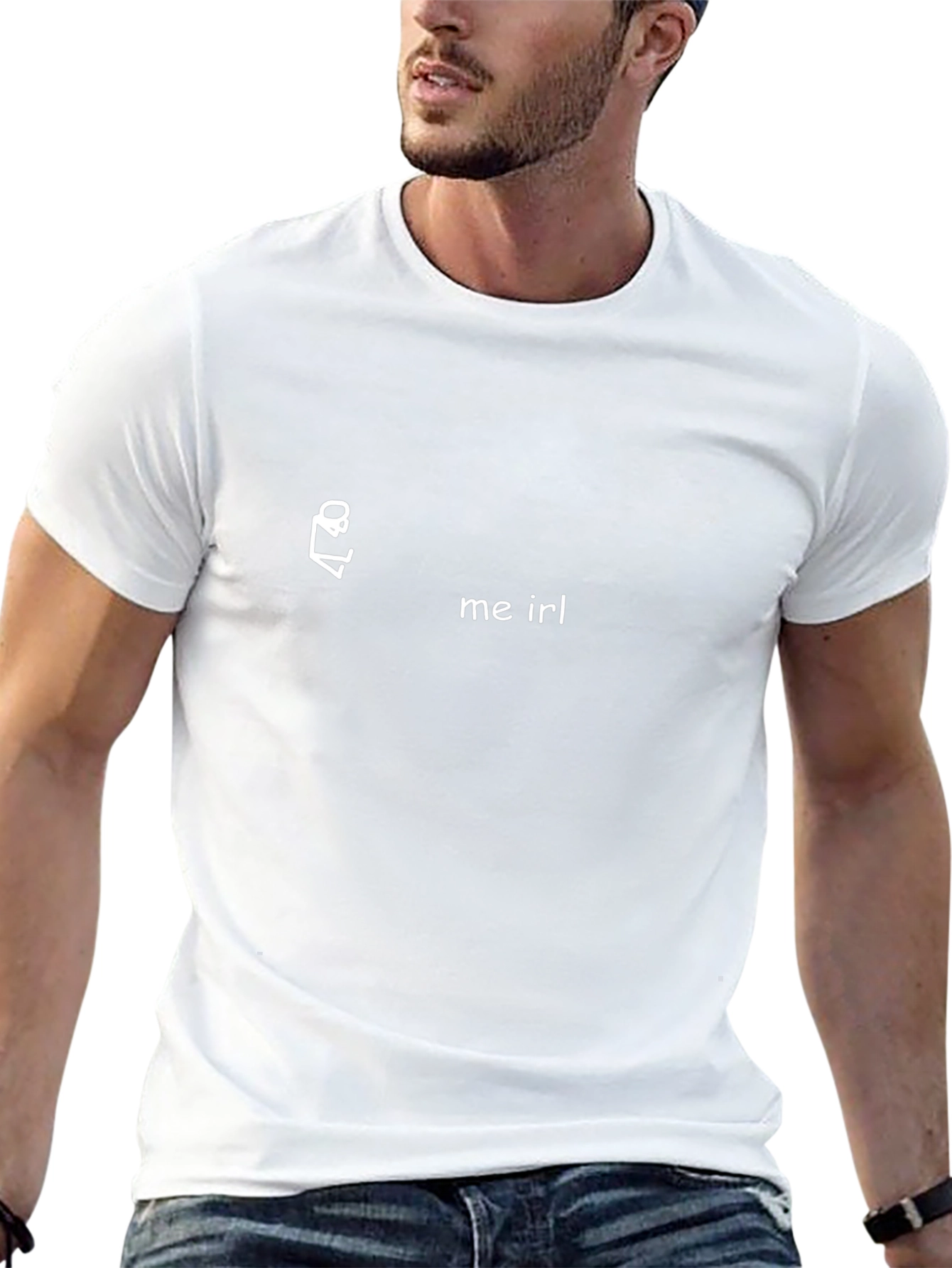 Me Irl Black Graphic T-Shirt - Trendy Casual Wear