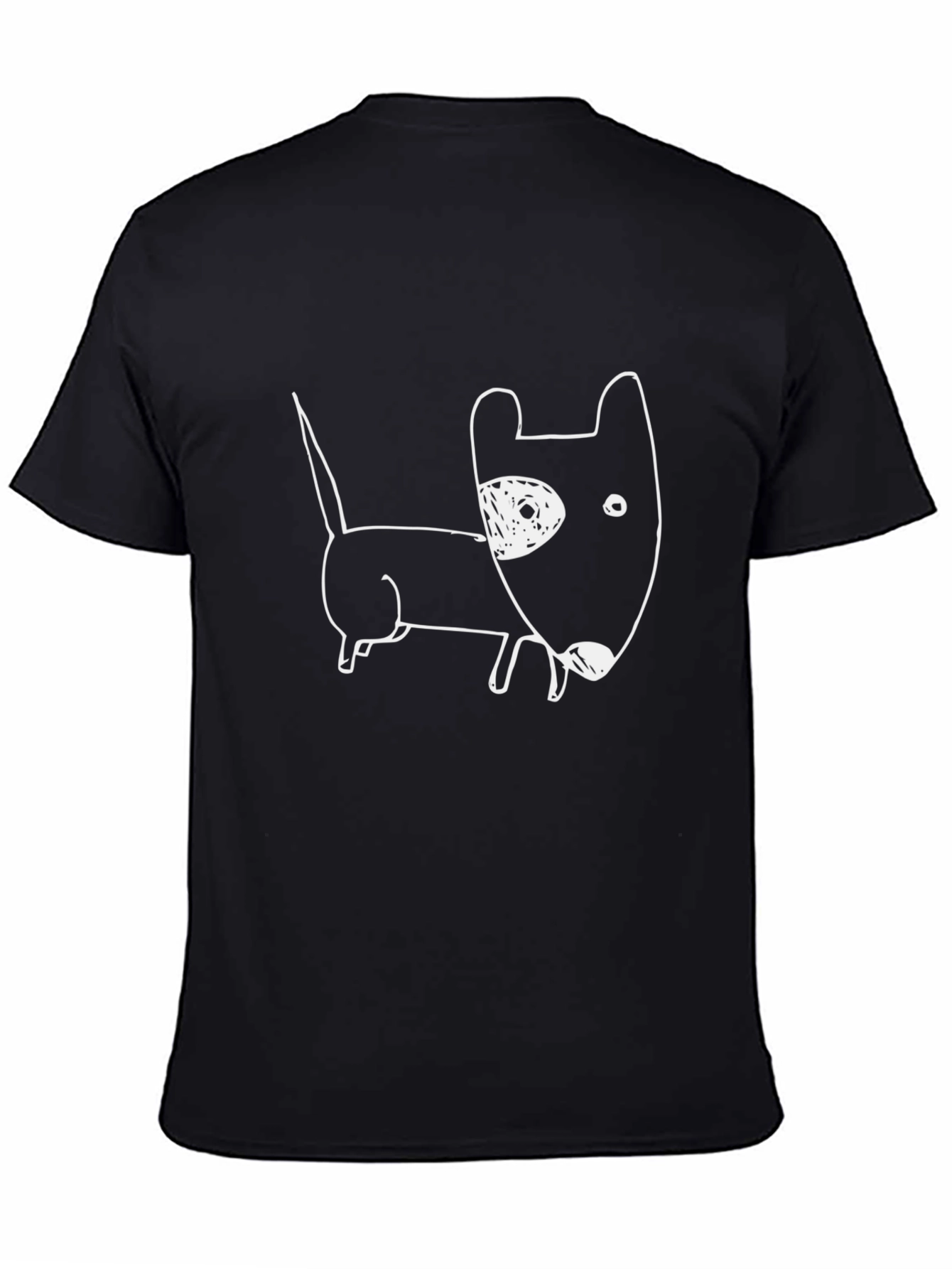 Funky Dog Graphic Tee - Cool Black T-Shirt