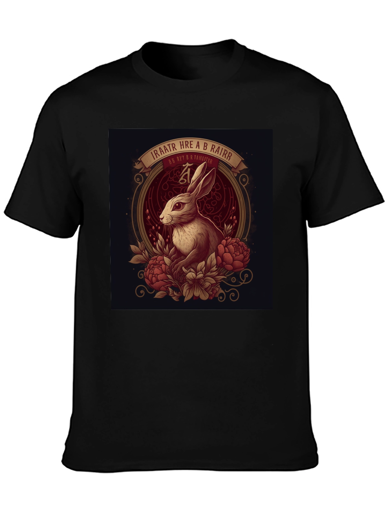 Rabbit Floral Graphic Tee