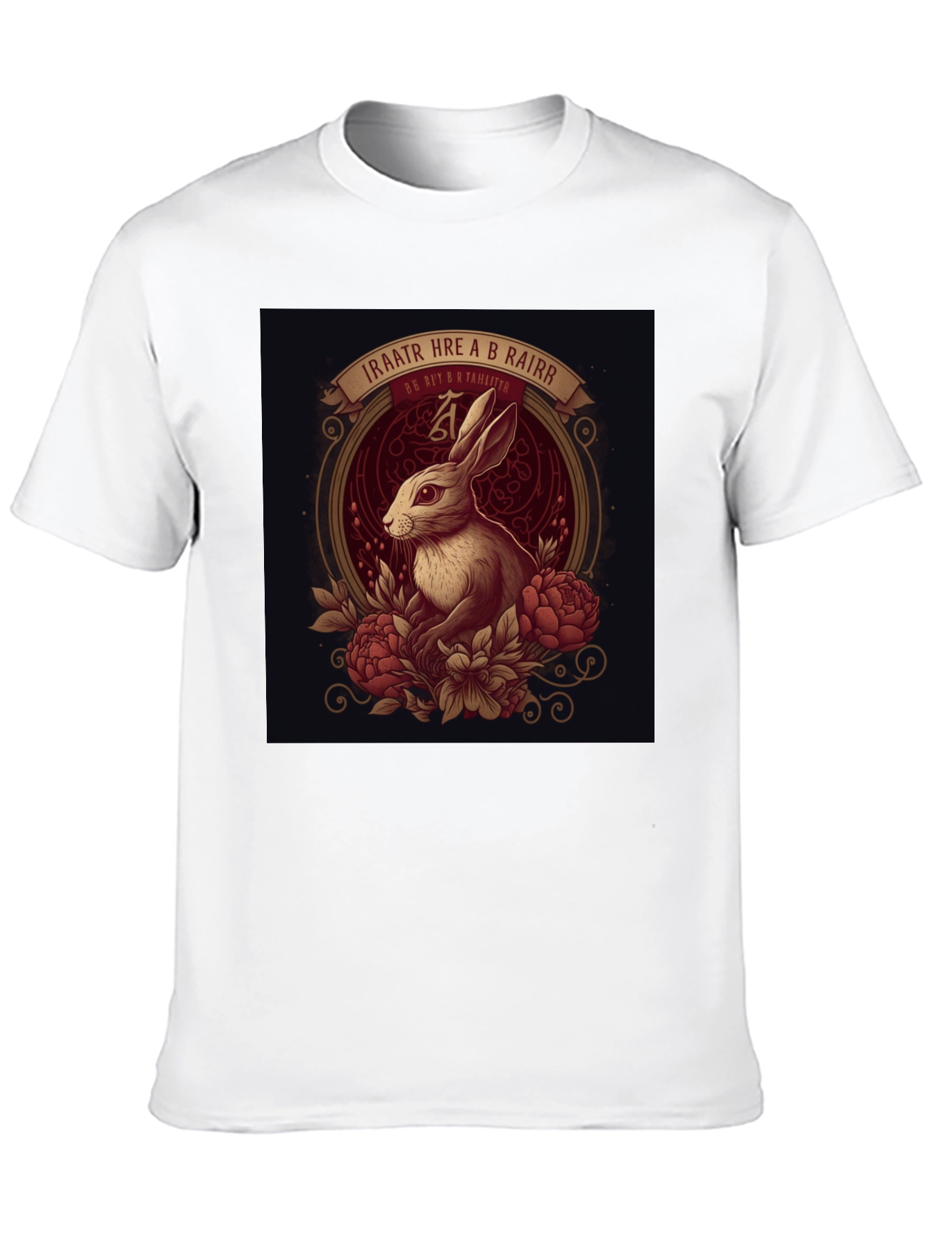 Rabbit Floral Graphic Tee