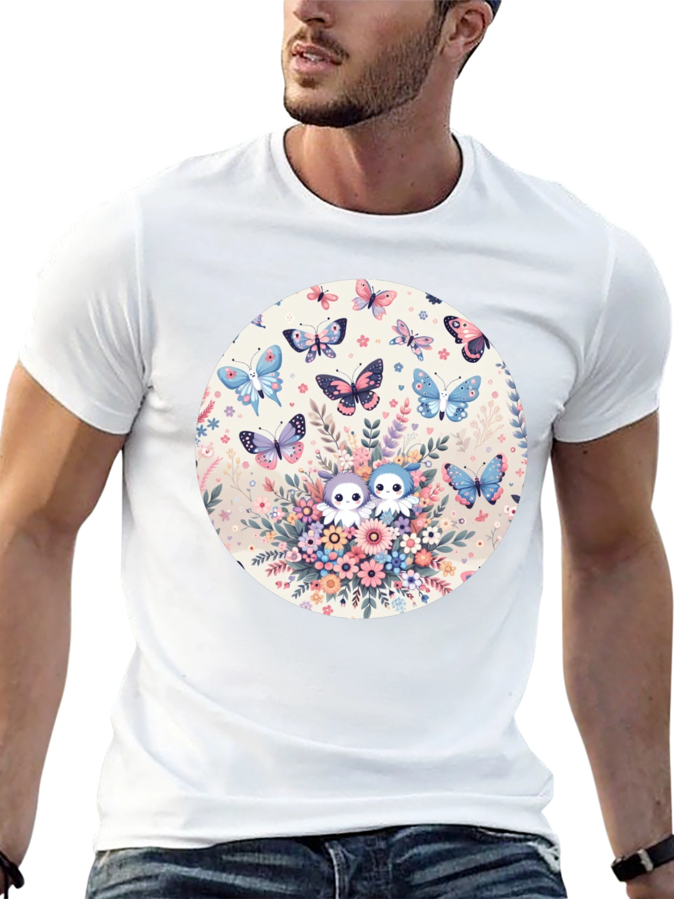 Butterfly & Owl Graphic Tee
