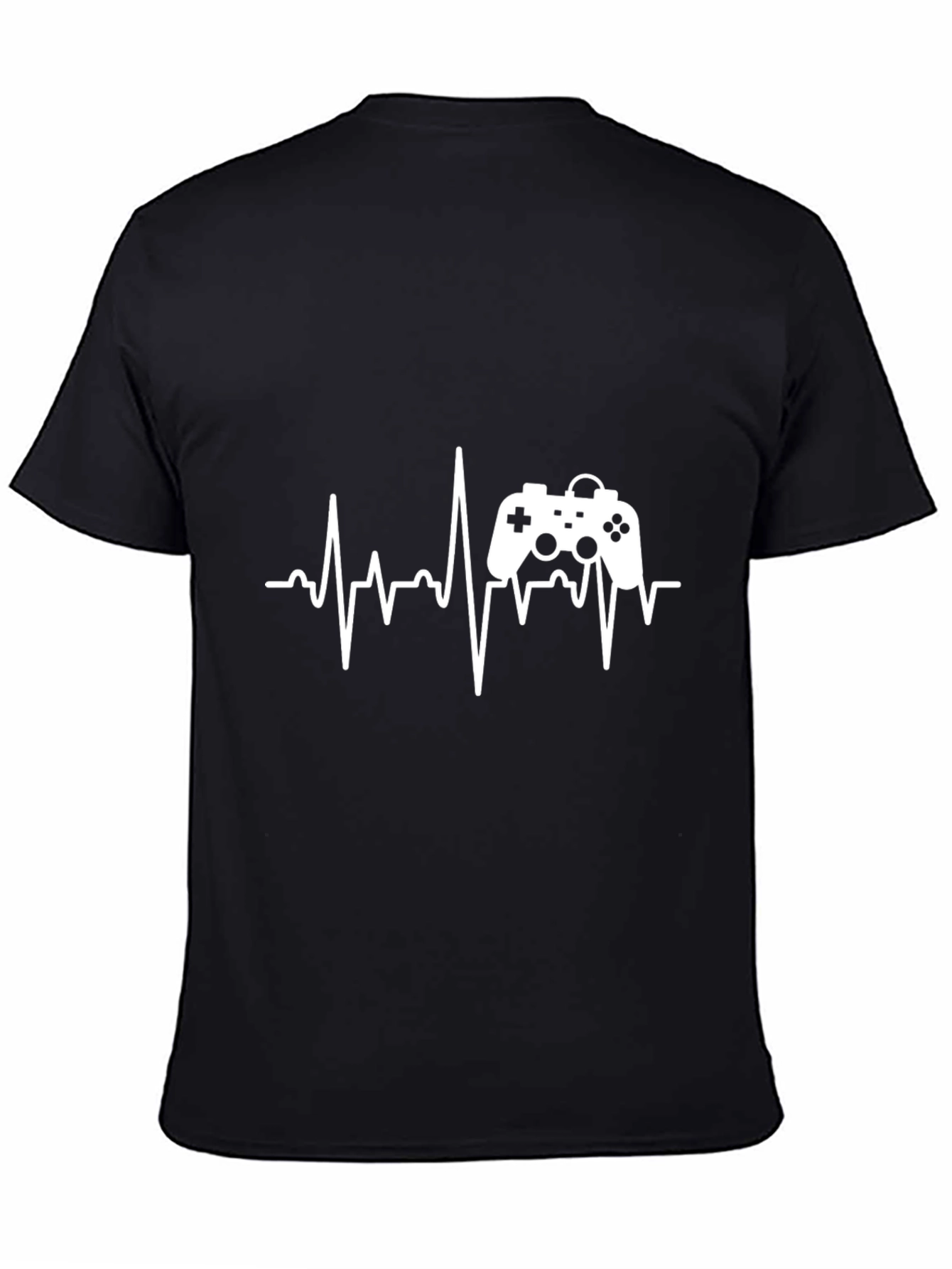 Gamer Heartbeat T-Shirt - Black