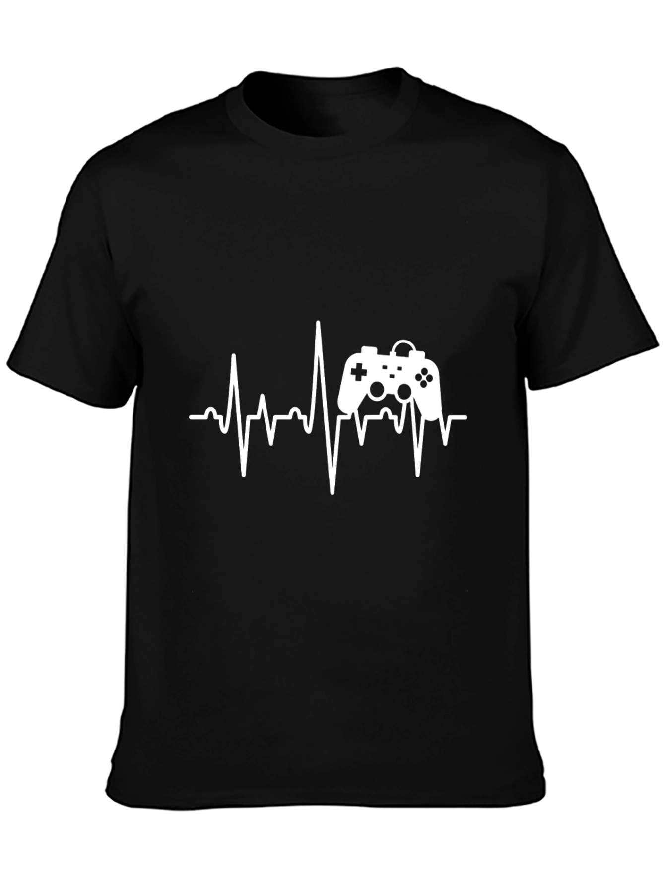 Gamer Heartbeat T-Shirt - Black