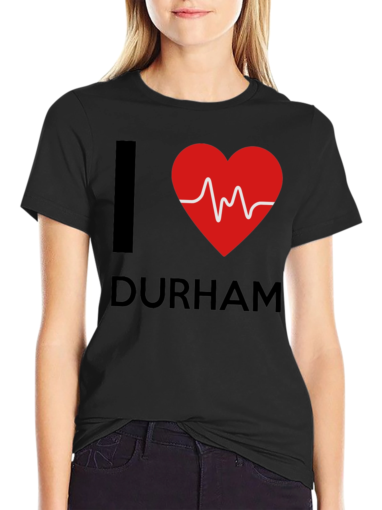 I Heart Durham T-Shirt - Trendy Graphic Tee