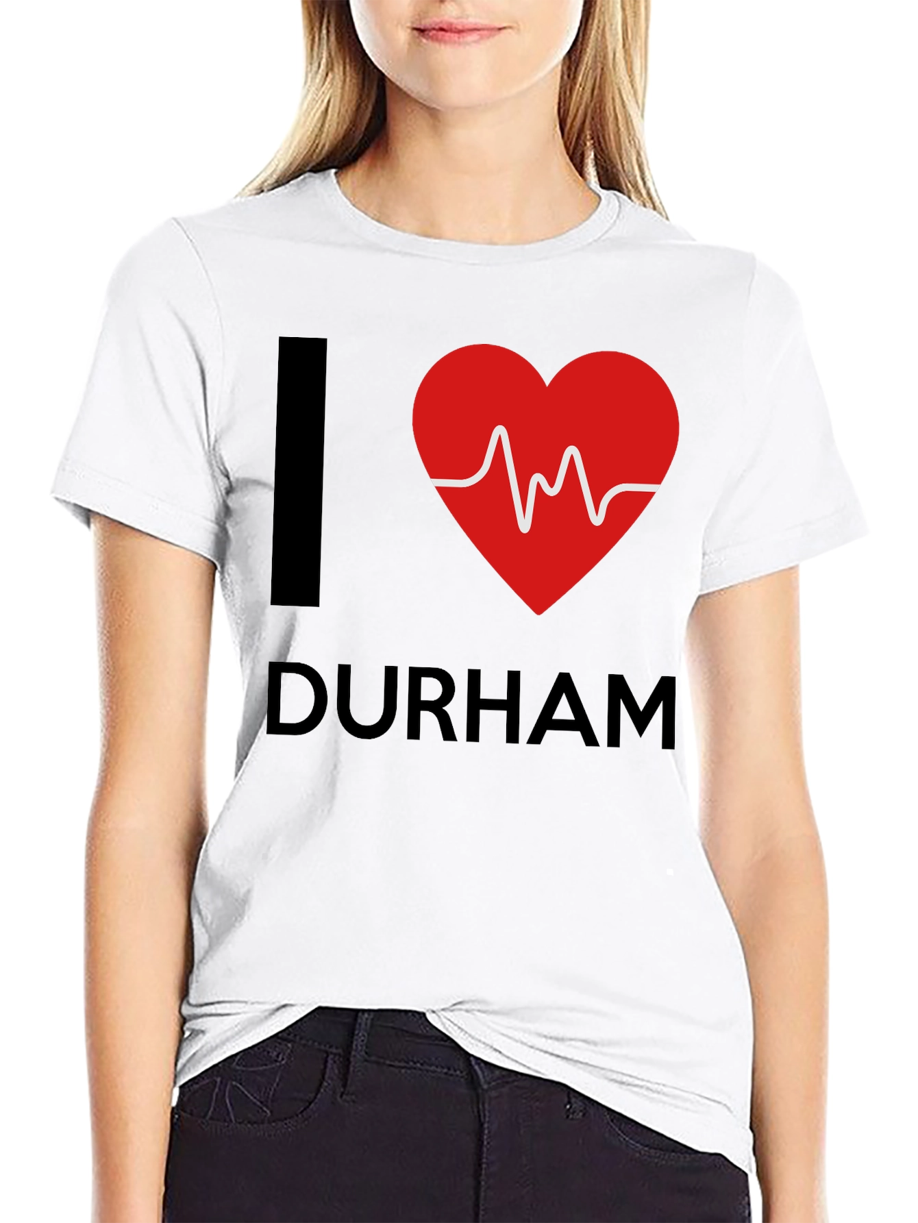 I Heart Durham T-Shirt - Trendy Graphic Tee