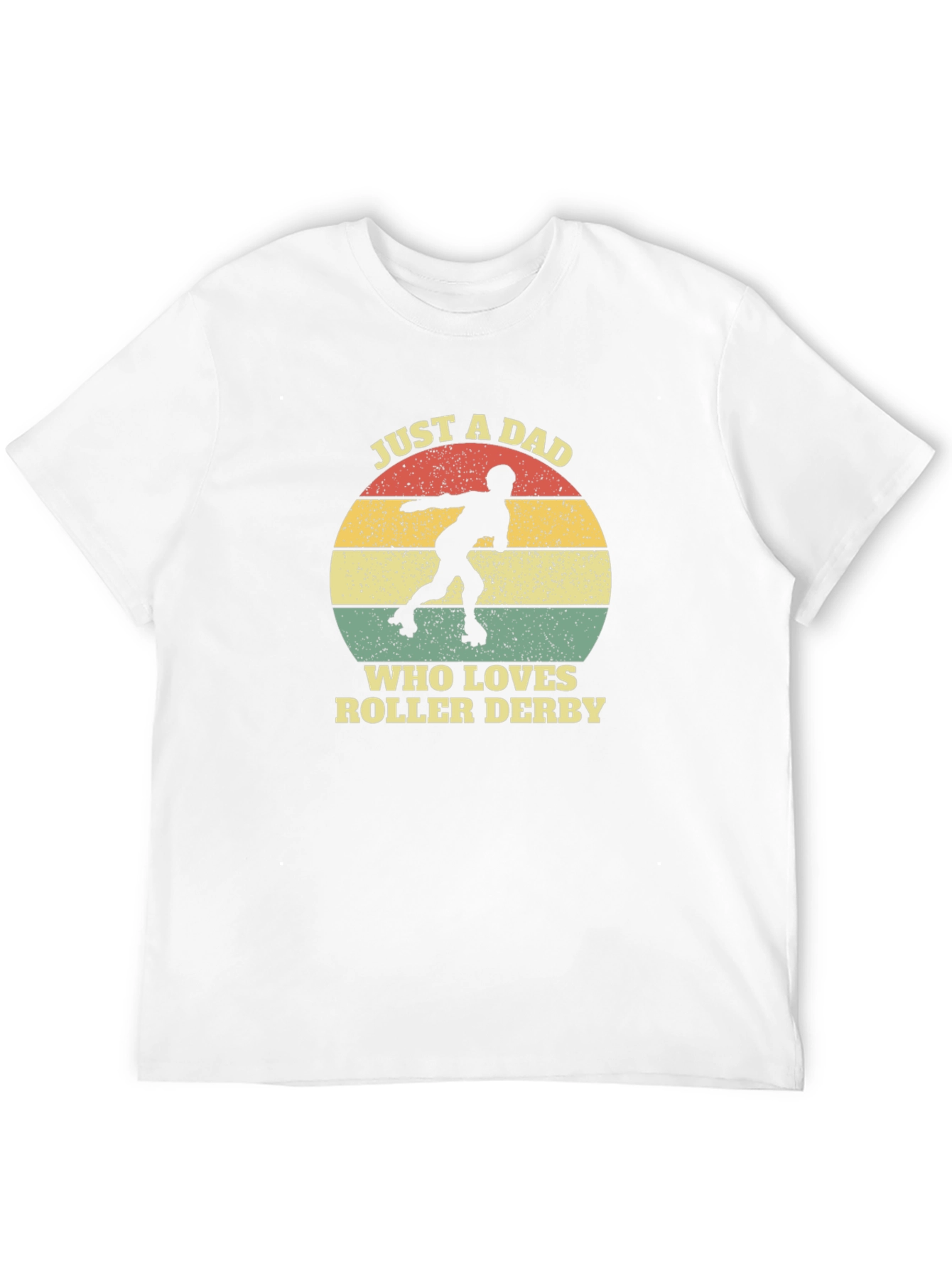 Just A Dad Who Loves Roller Derby Graphic Tee