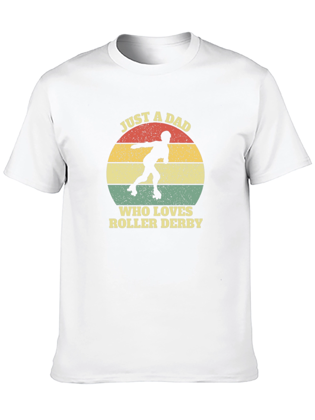 Just A Dad Who Loves Roller Derby Graphic Tee