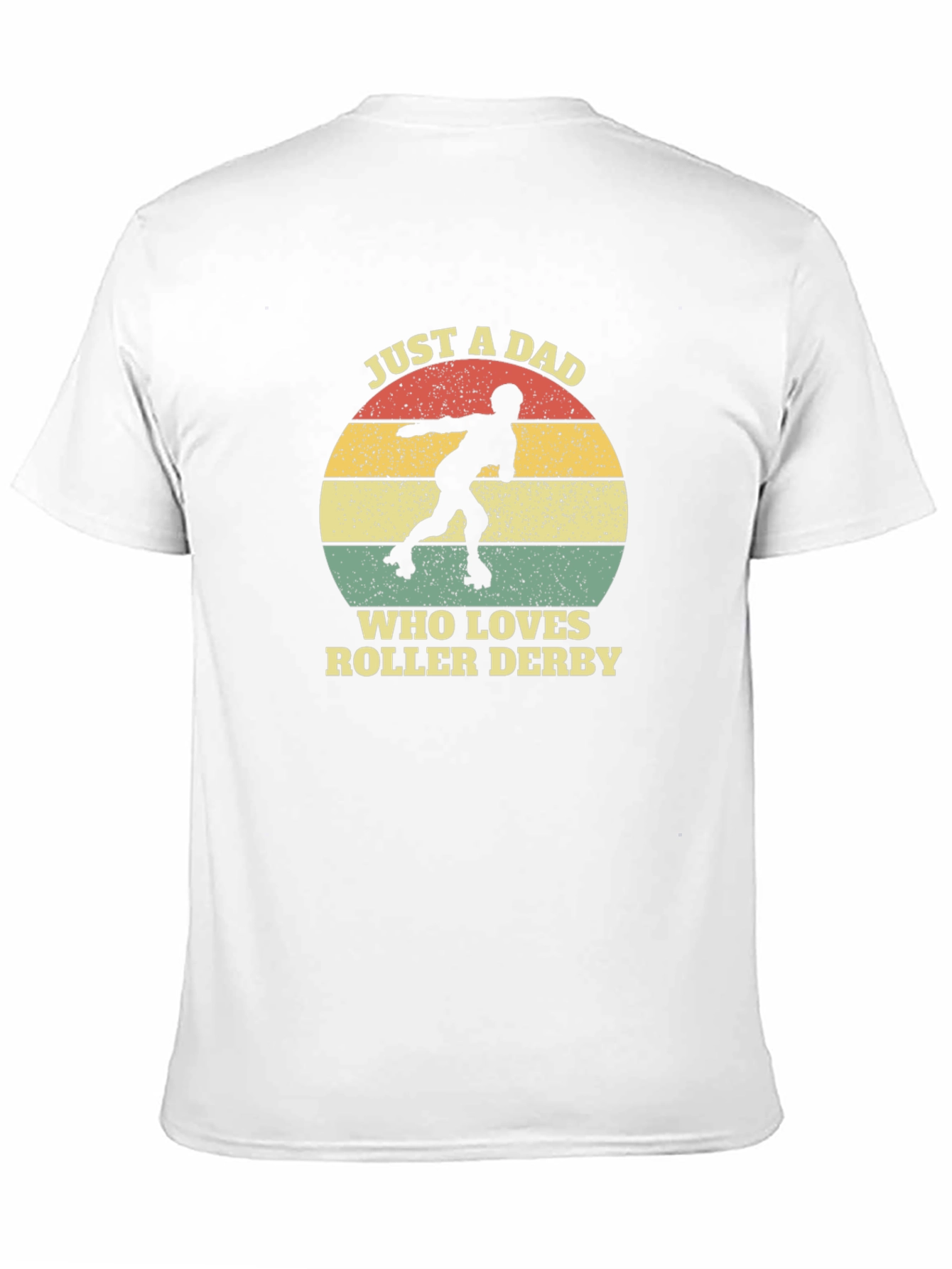 Just A Dad Who Loves Roller Derby Graphic Tee