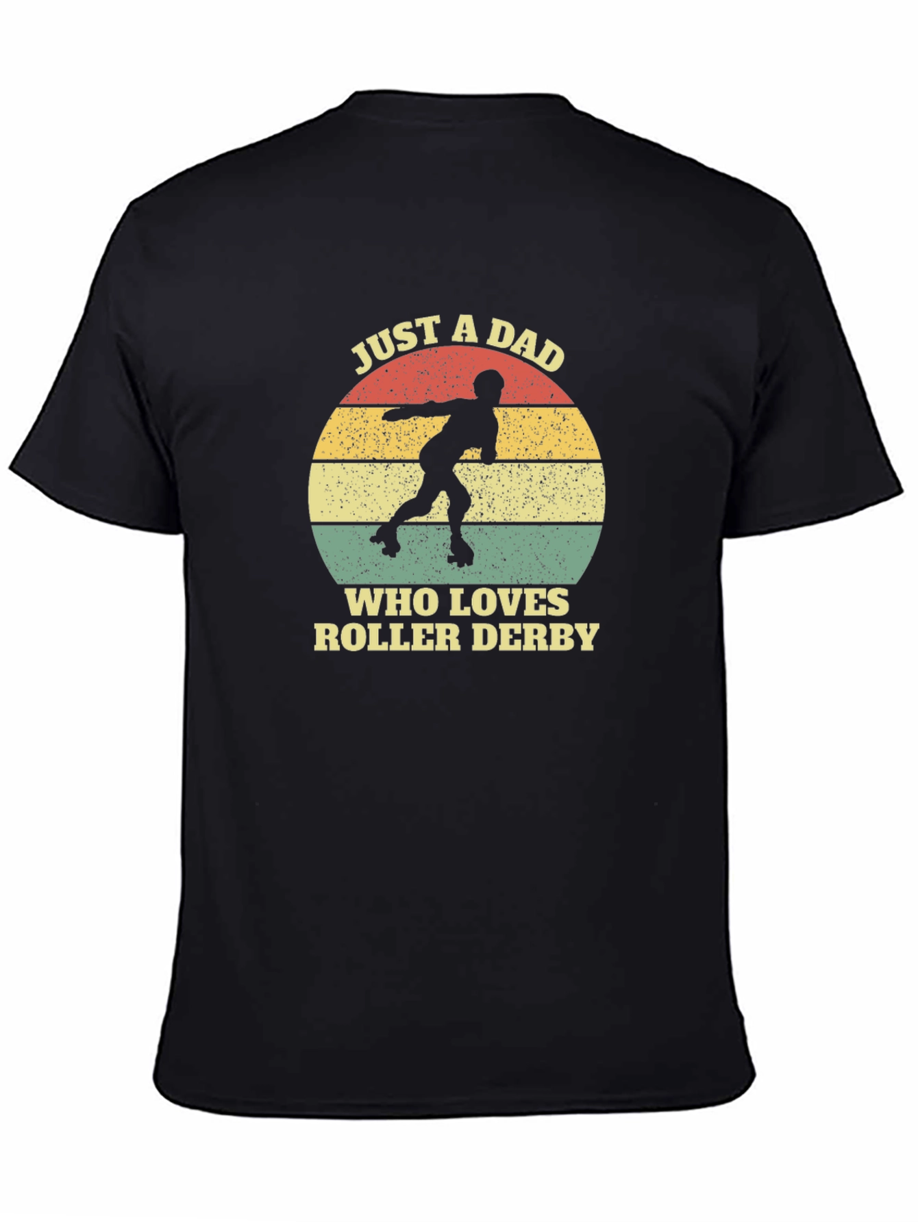 Just A Dad Who Loves Roller Derby Graphic Tee