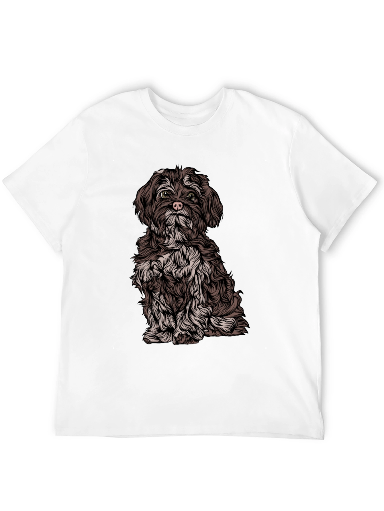 Dog Graphic Black T-Shirt - Casual Style