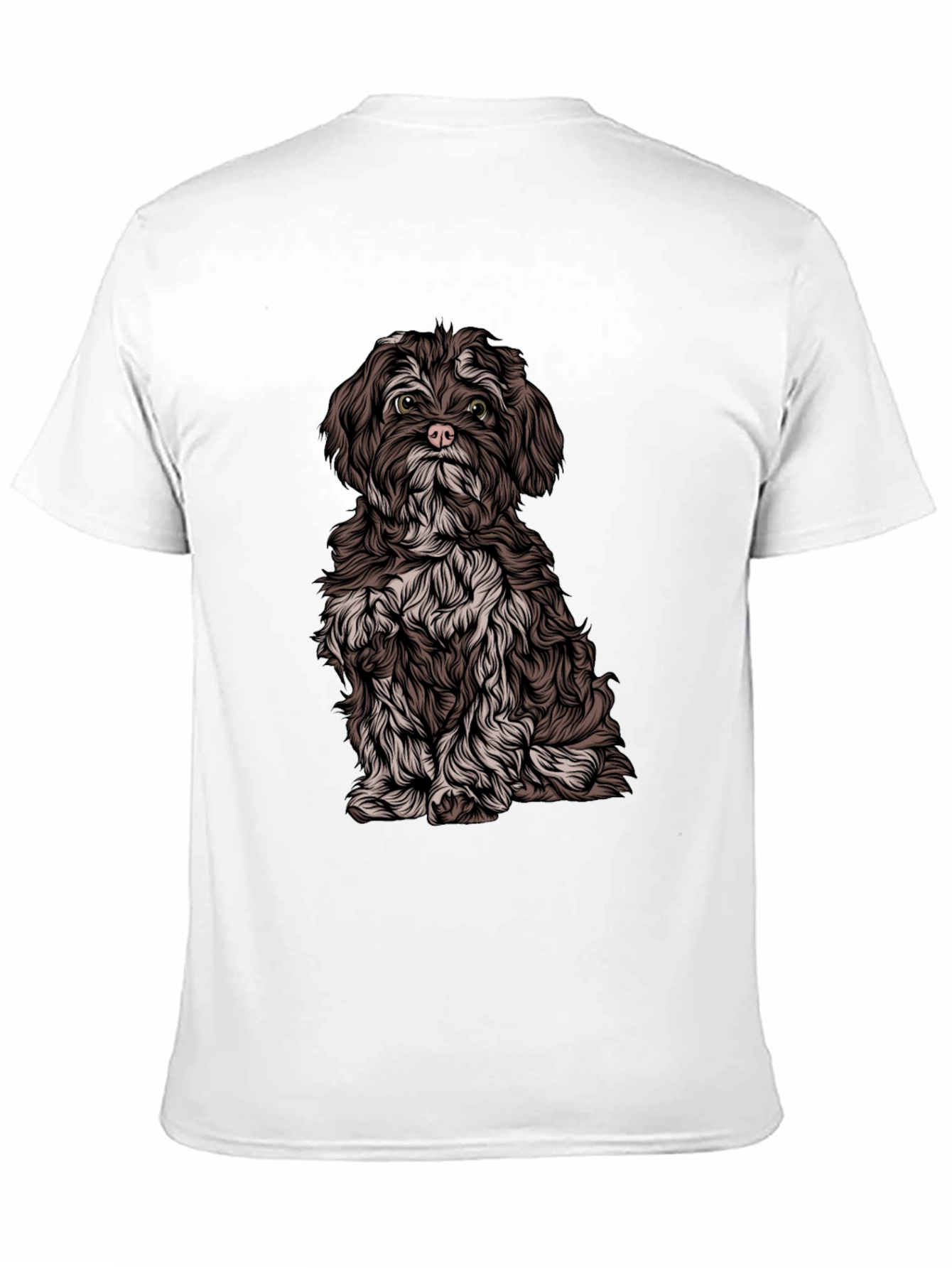Dog Graphic Black T-Shirt - Casual Style