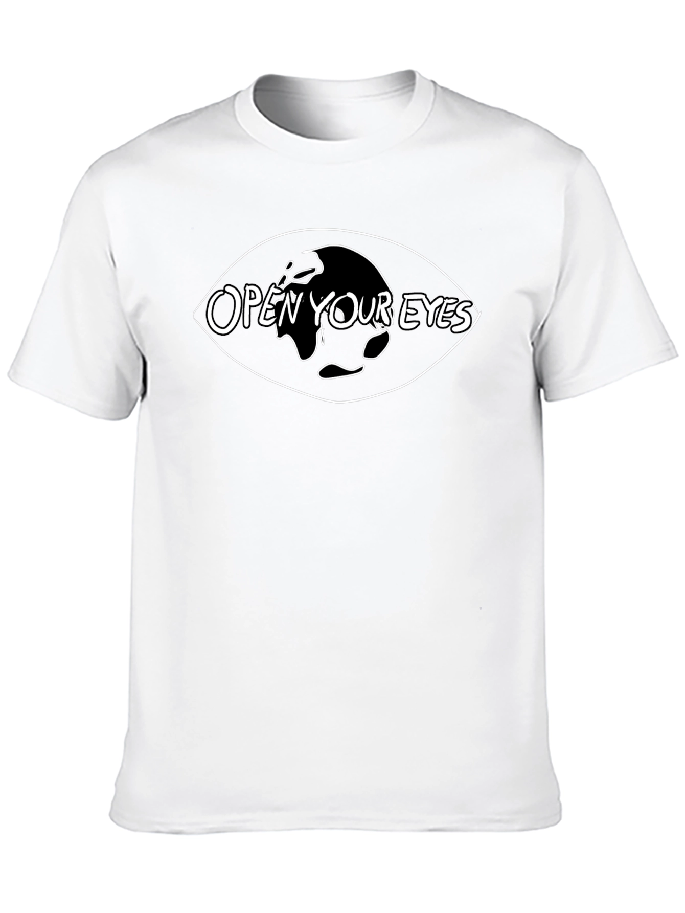 Open Your Eyes Black Graphic Tee