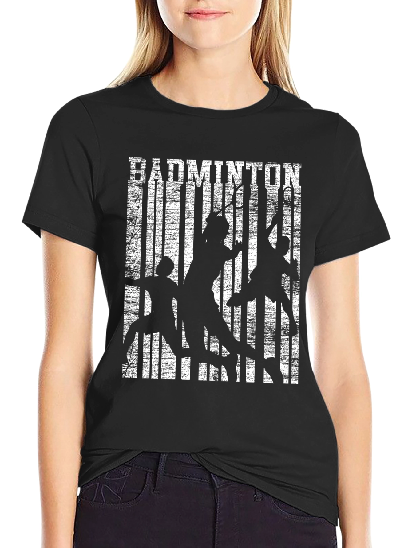 Badminton Player Graphic T-Shirt
