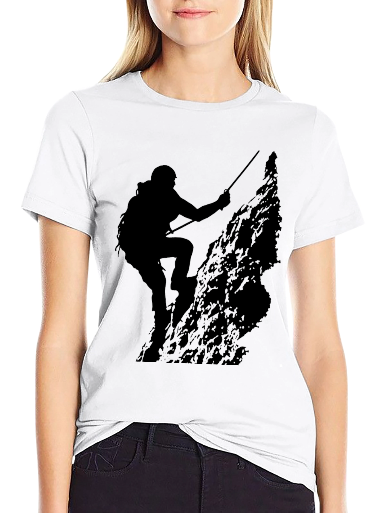 Climbing Silhouette Black T-Shirt