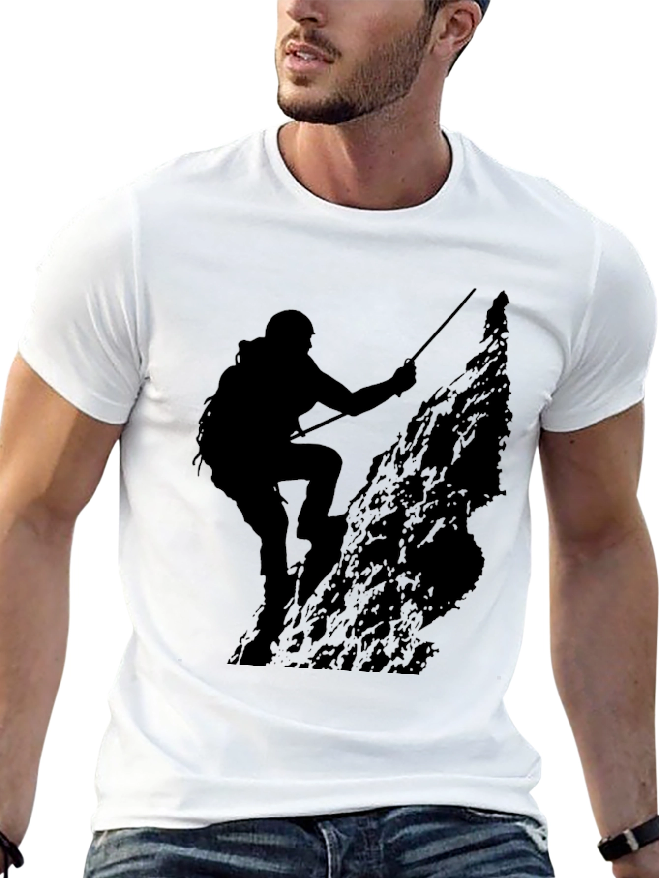 Climbing Silhouette Black T-Shirt