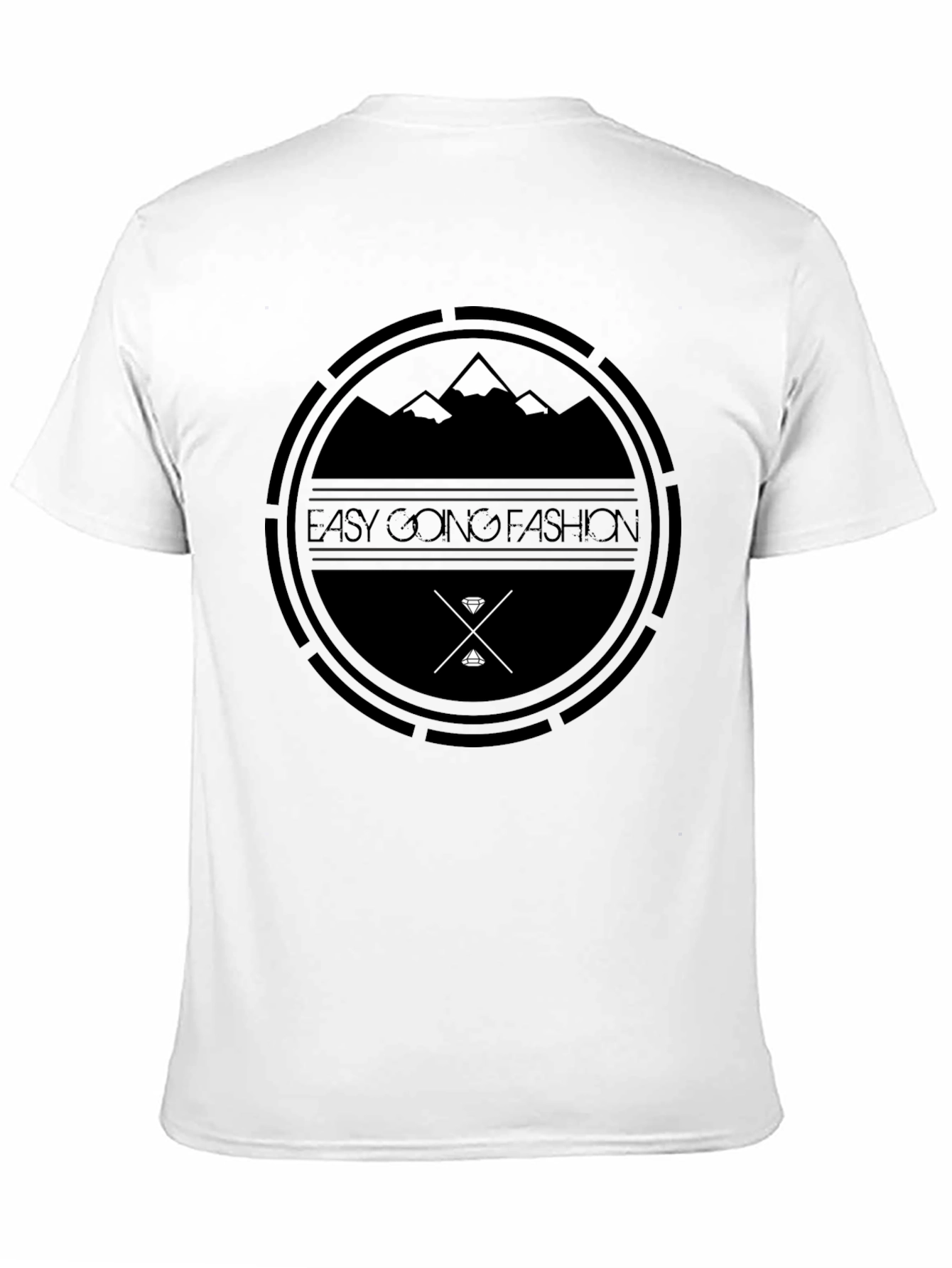 Easy Going Fashion Black Graphic Tee
